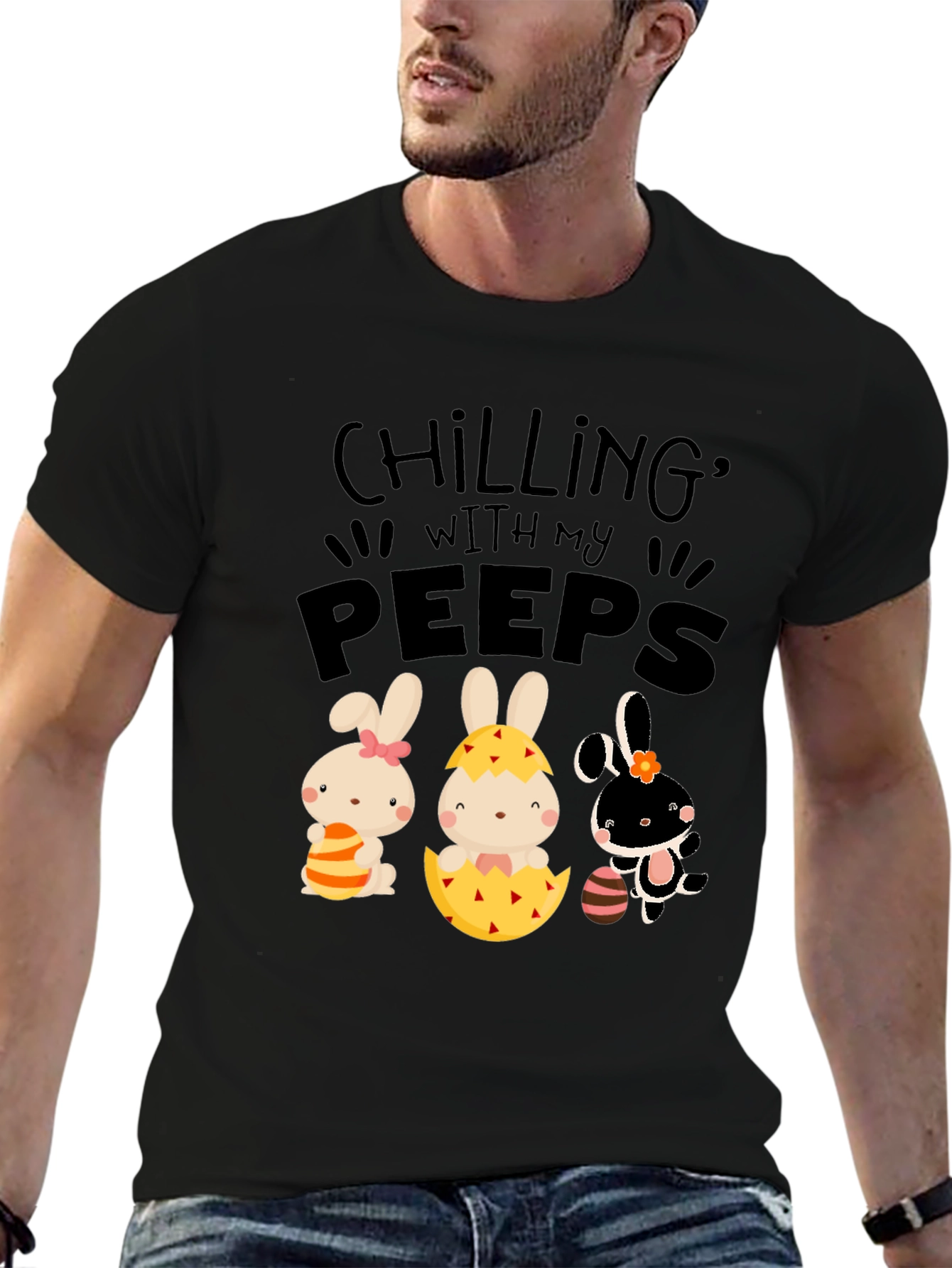 Chilling With My Peeps Easter T-Shirt