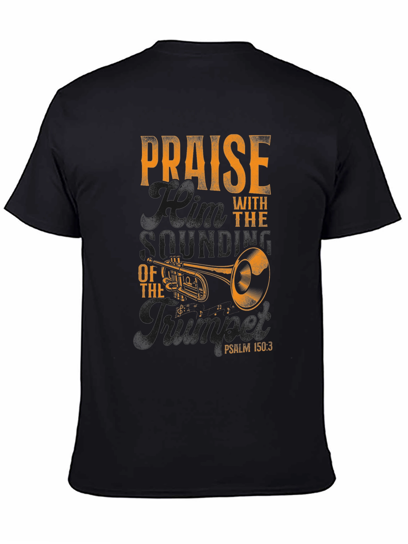 Praise with Trumpet Graphic T-Shirt