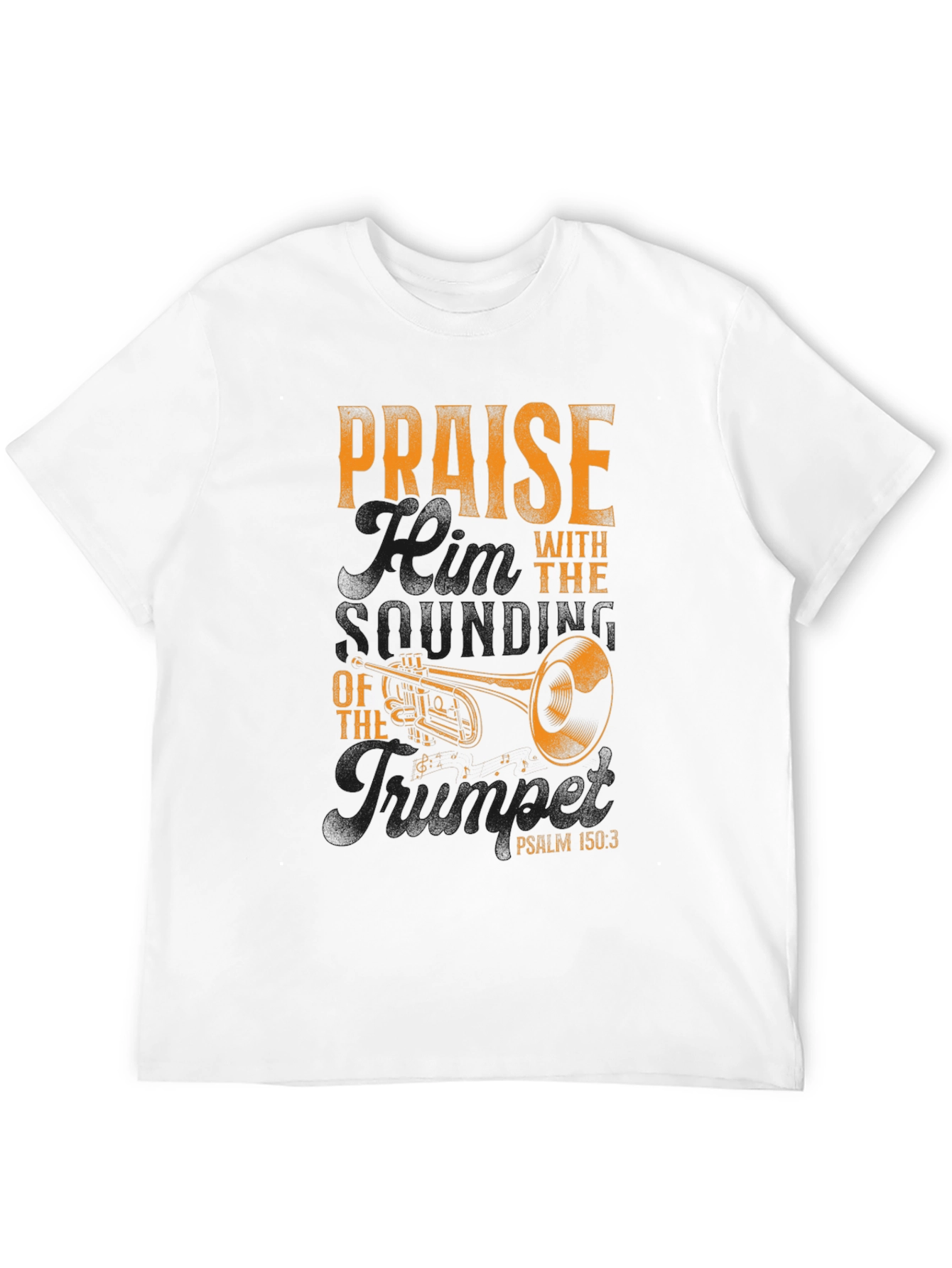 Praise with Trumpet Graphic T-Shirt