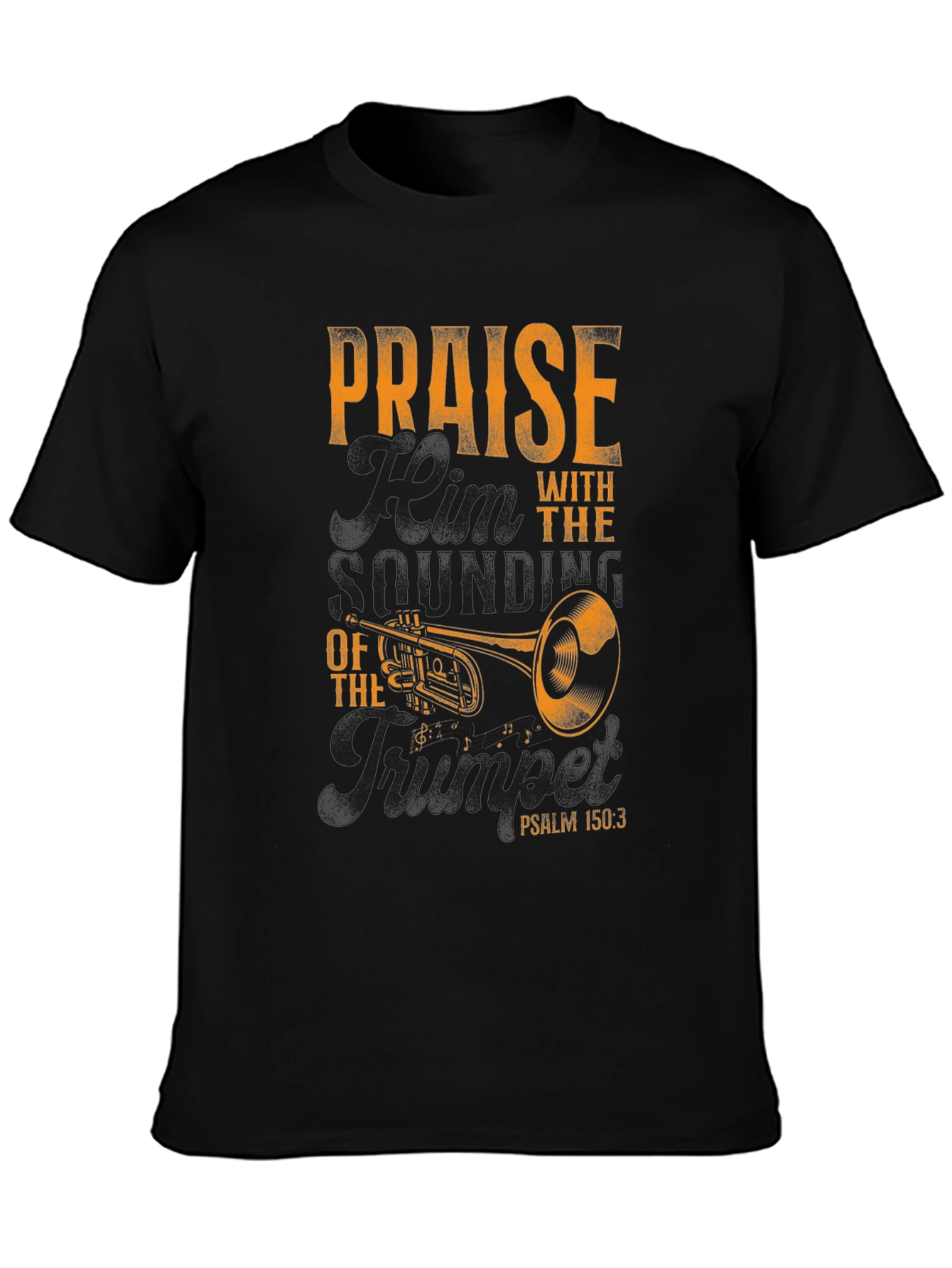 Praise with Trumpet Graphic T-Shirt