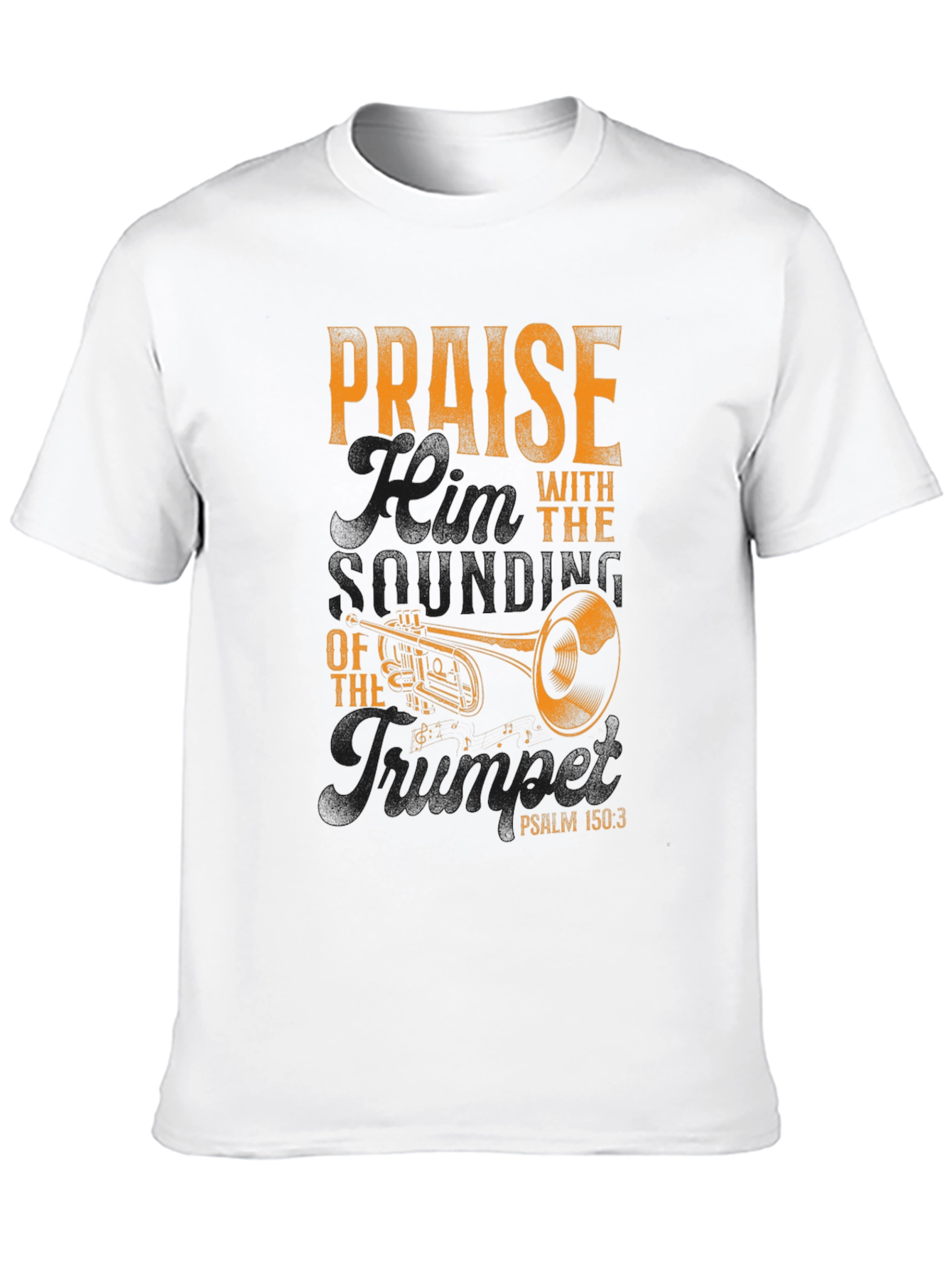 Praise with Trumpet Graphic T-Shirt
