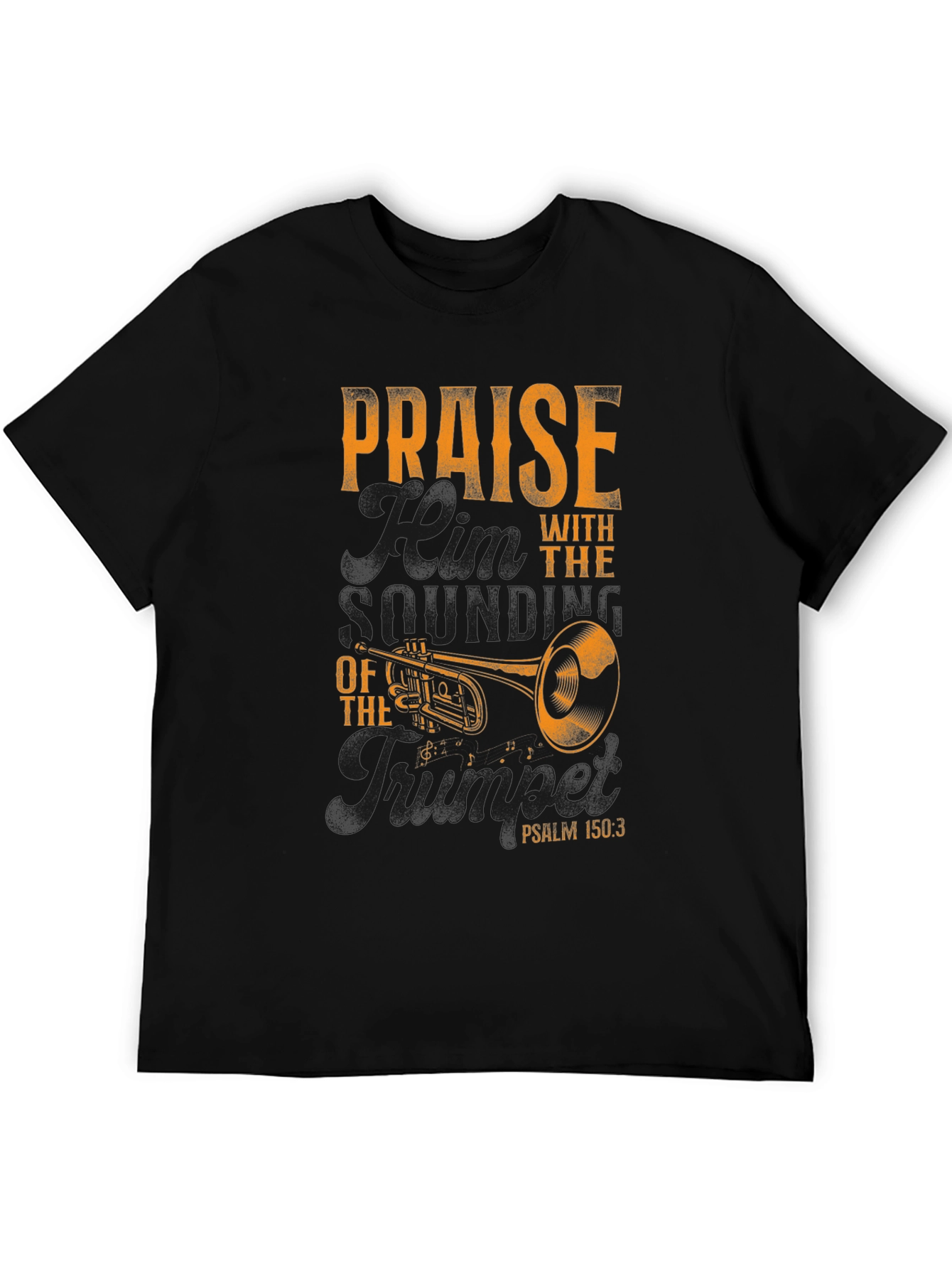 Praise with Trumpet Graphic T-Shirt