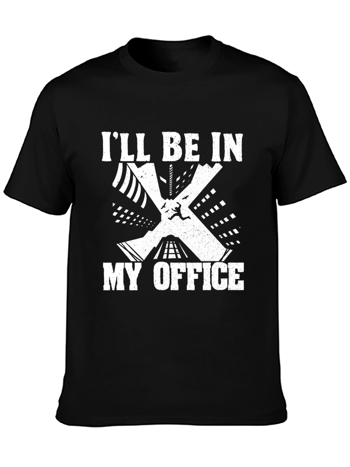 Ill Be in My Office Black T-Shirt