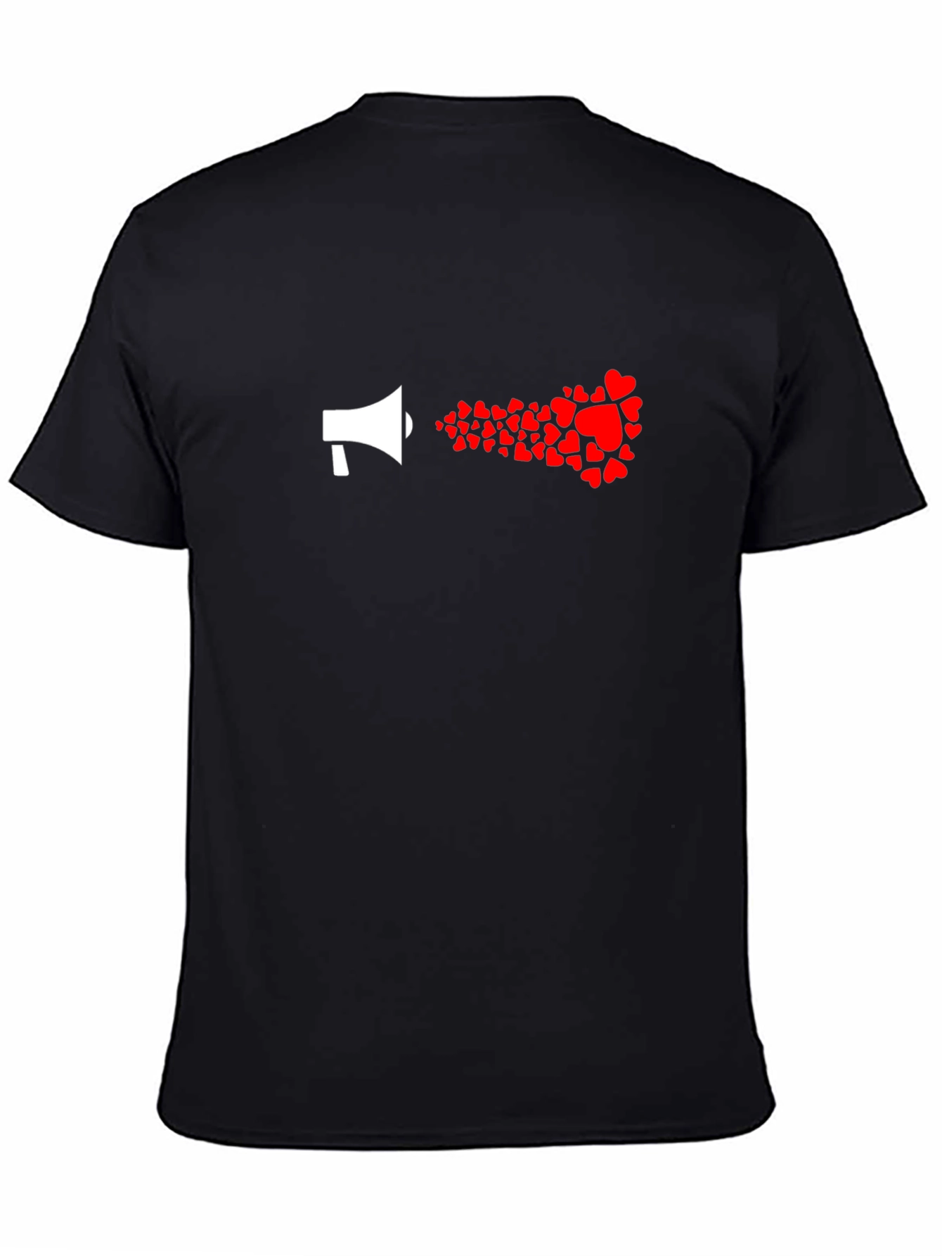 Love Loudly: Heart Megaphone Graphic Tee