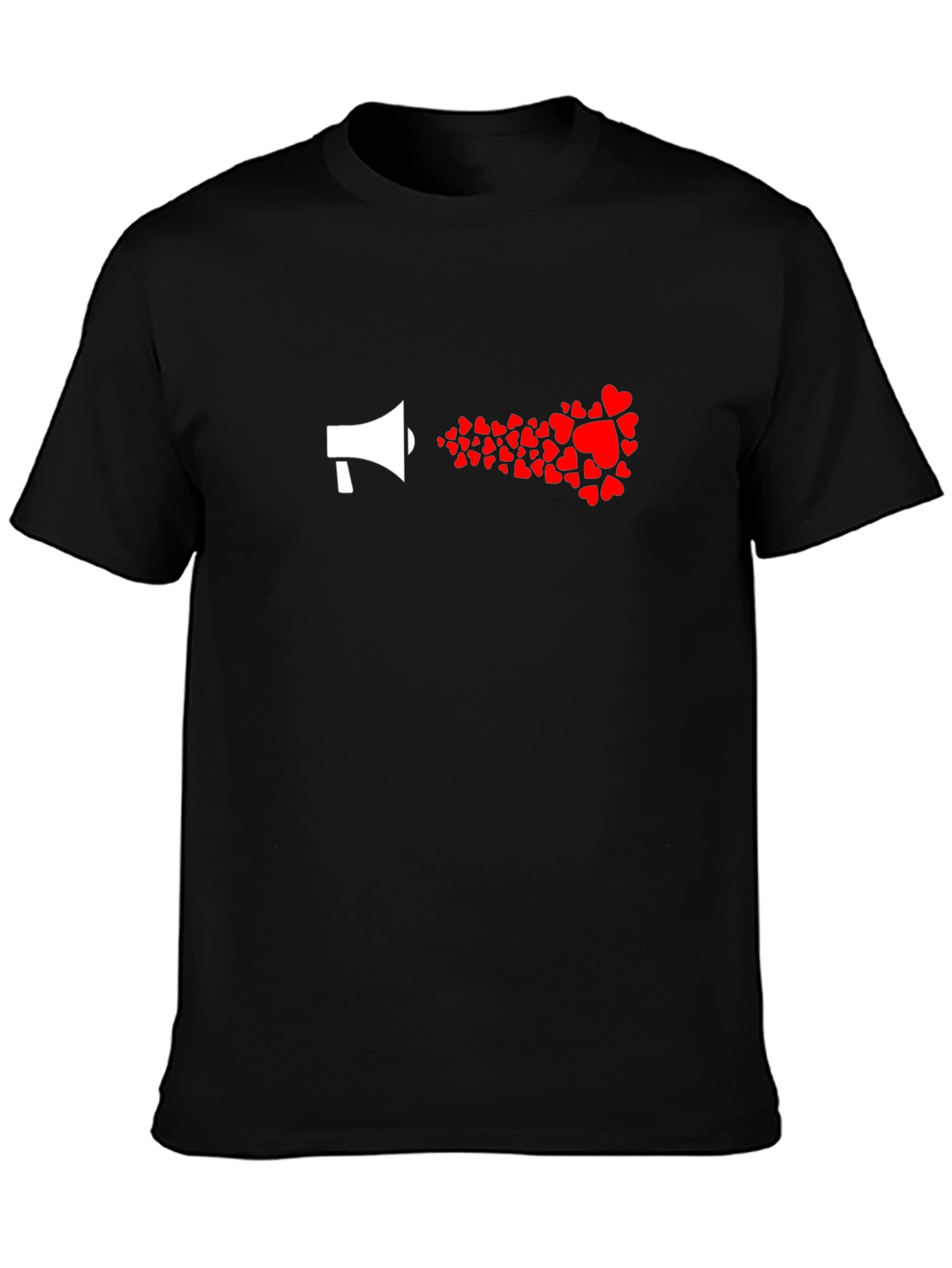 Love Loudly: Heart Megaphone Graphic Tee