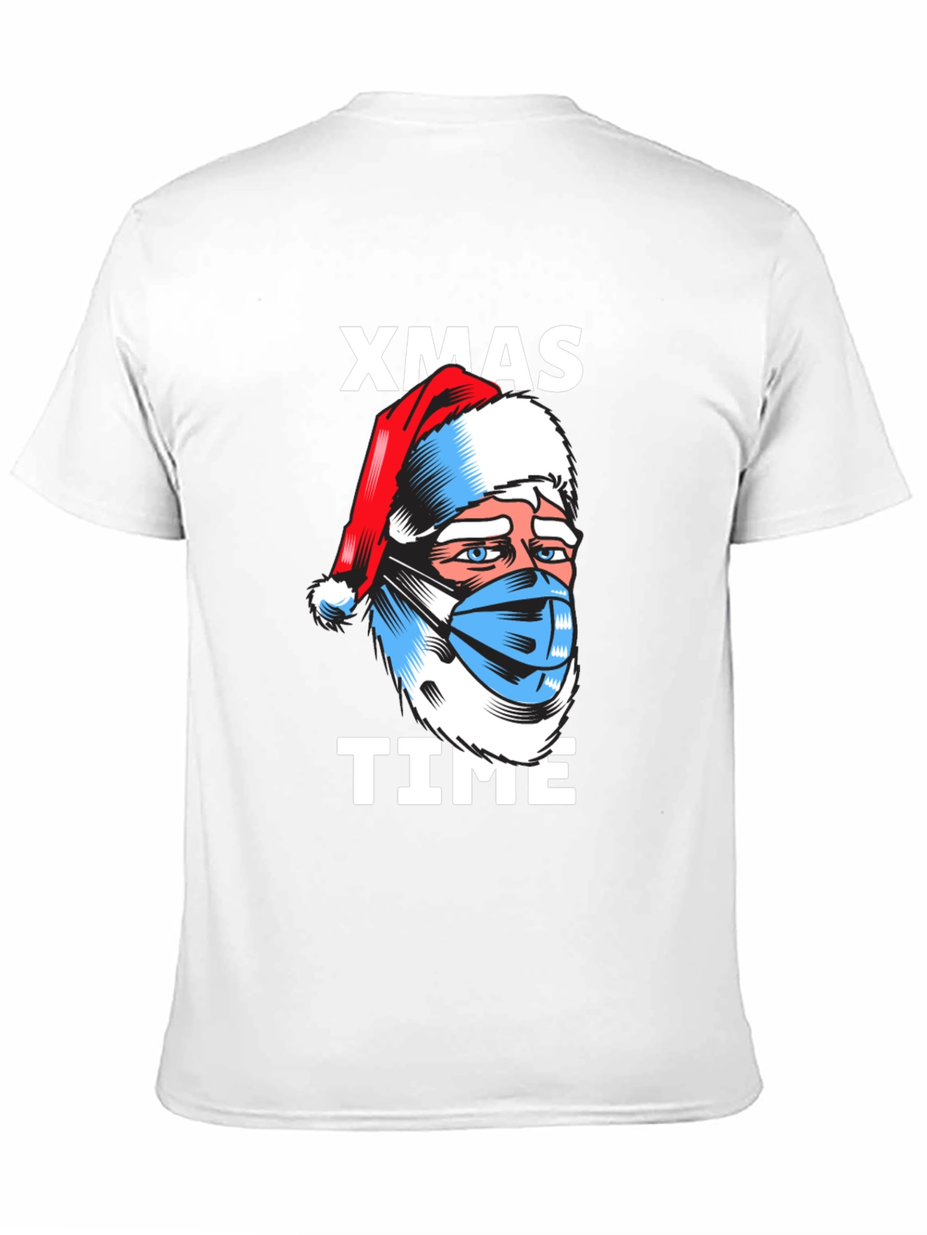 Xmas Time Santa Face Mask T-Shirt