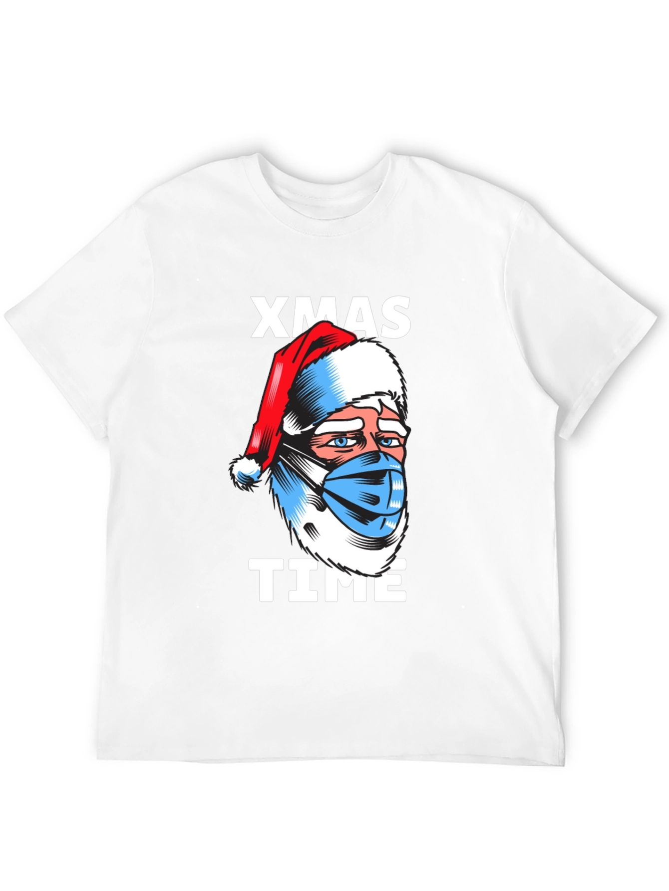 Xmas Time Santa Face Mask T-Shirt