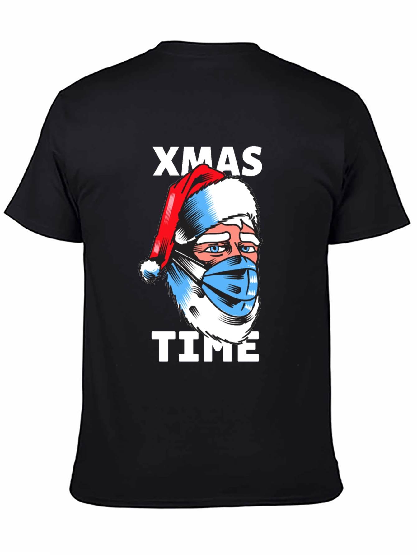 Xmas Time Santa Face Mask T-Shirt