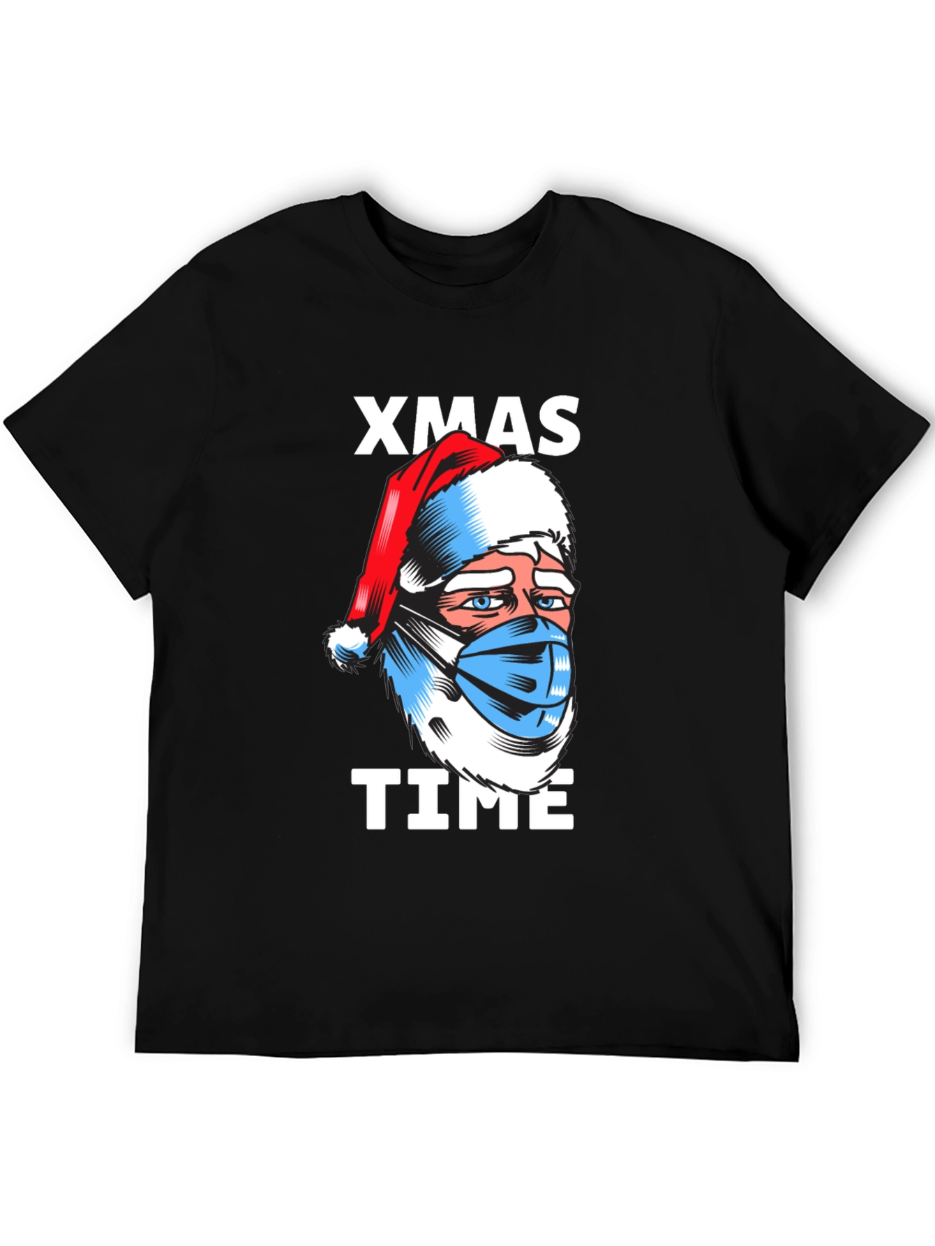 Xmas Time Santa Face Mask T-Shirt