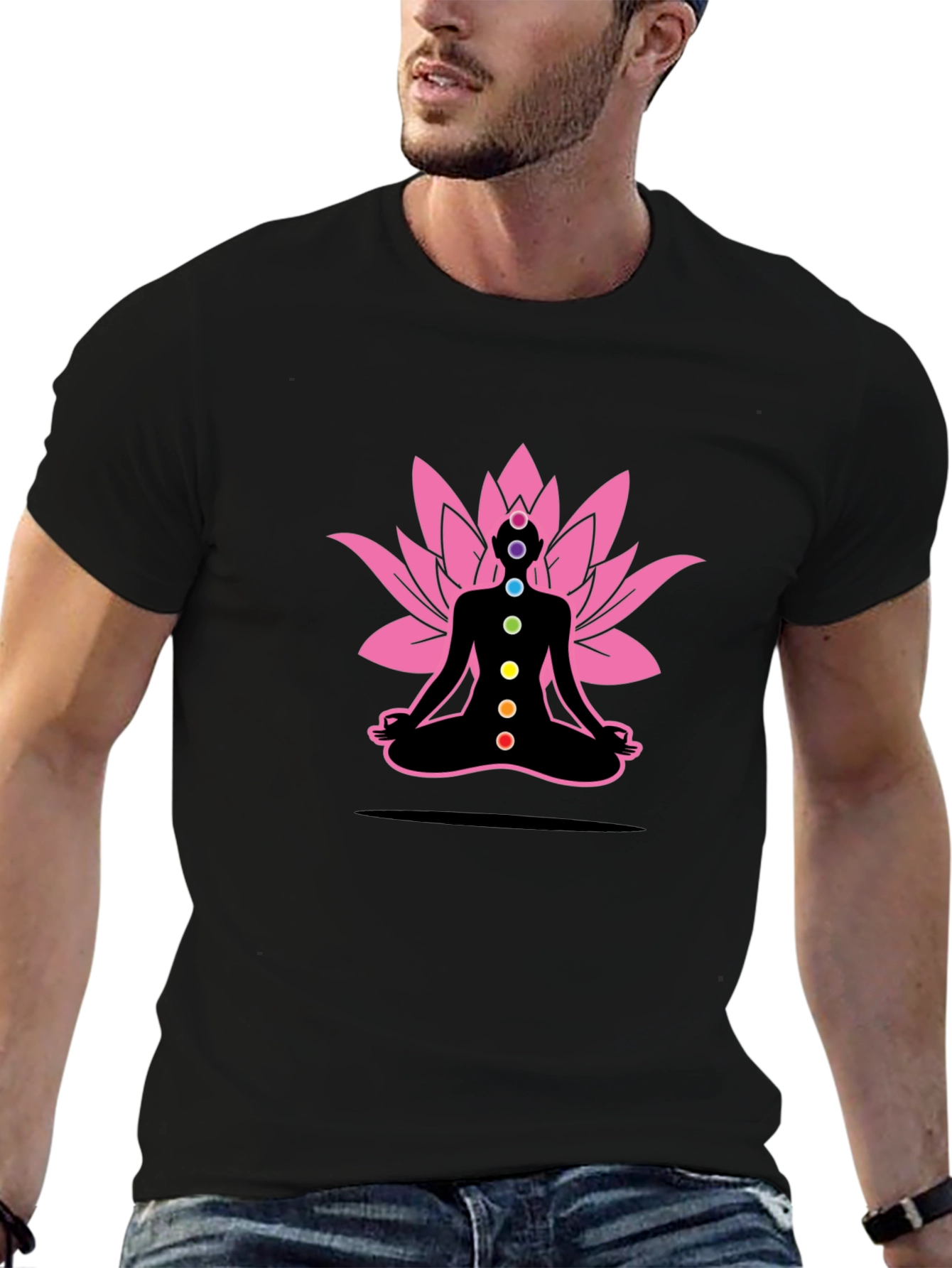 Chakra Lotus Graphic Tee - Meditate in Style!