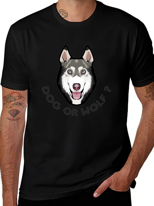 Dog or Wolf Tee - Husky Graphic T-Shirt