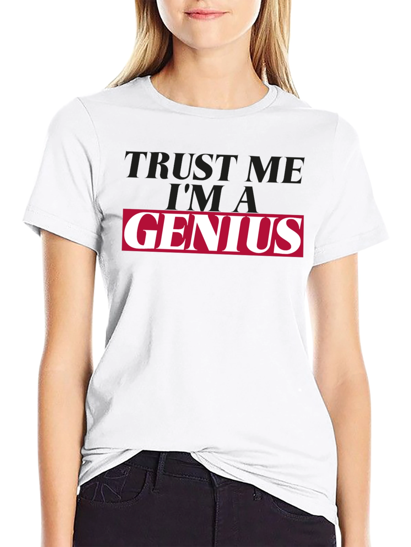 Trust Me Im A Genius Black T-Shirt