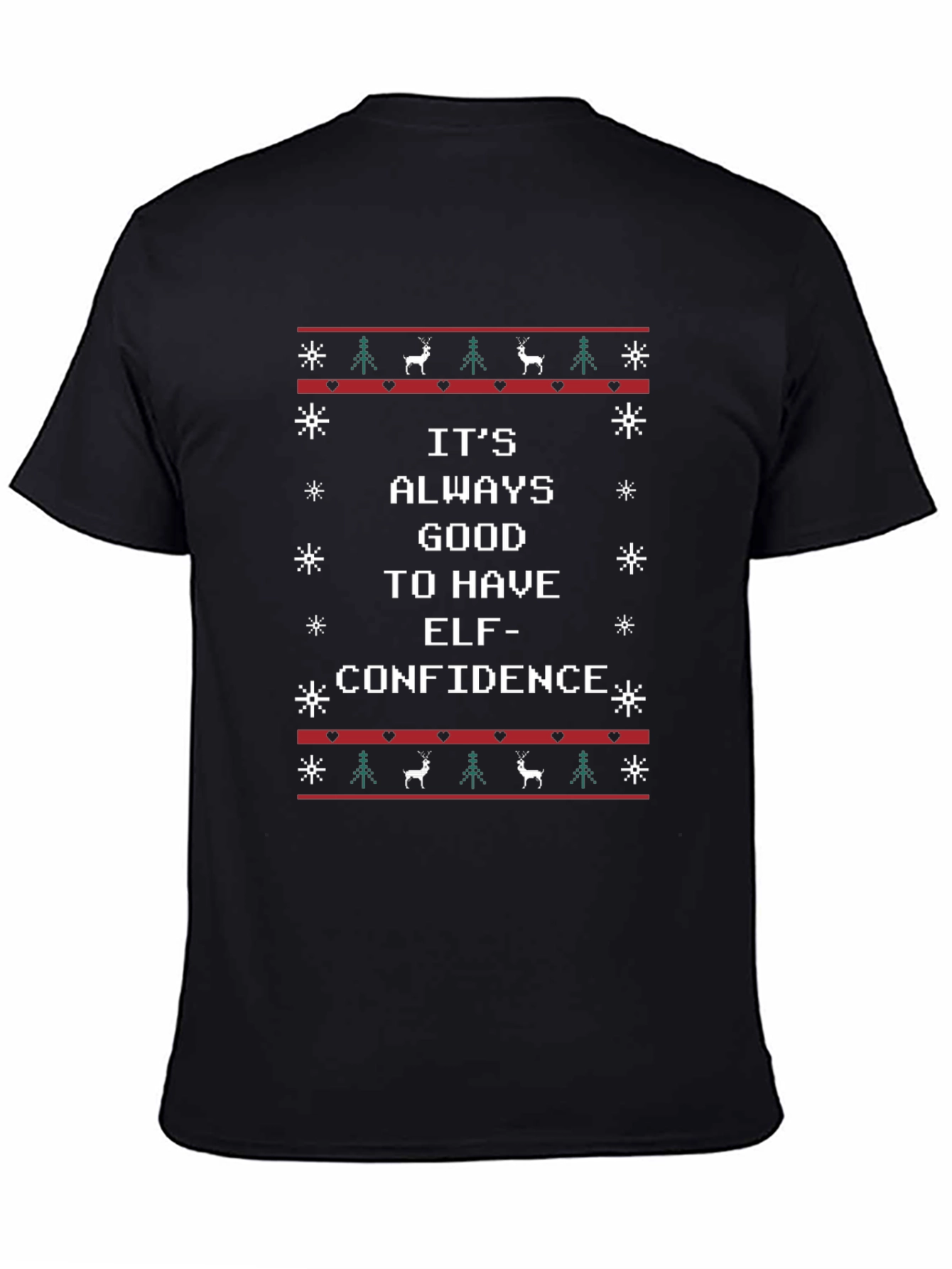 Elf Confidence Ugly Christmas T-Shirt