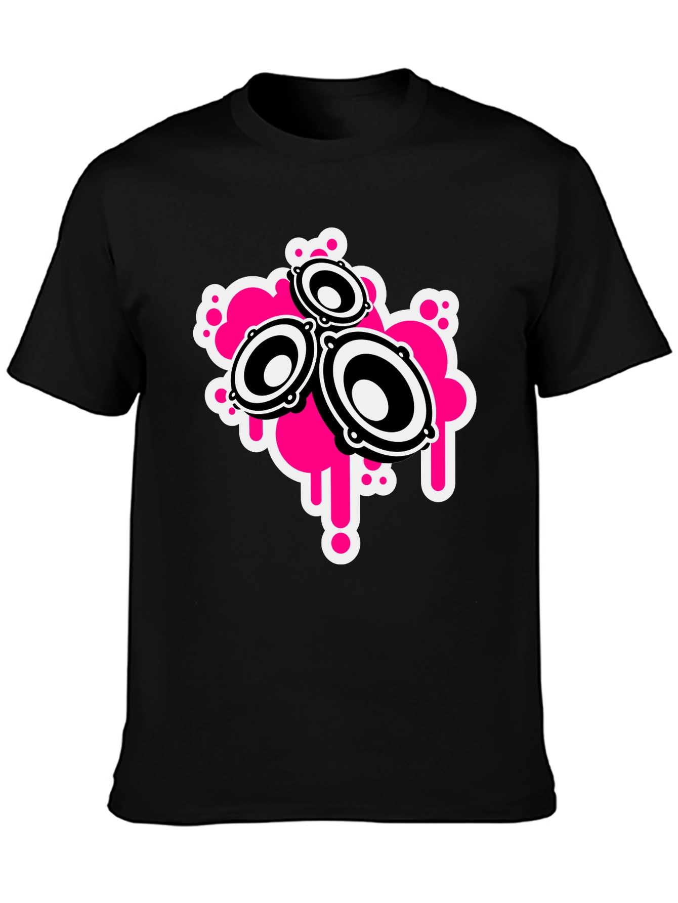 Speaker Graphic Black T-Shirt