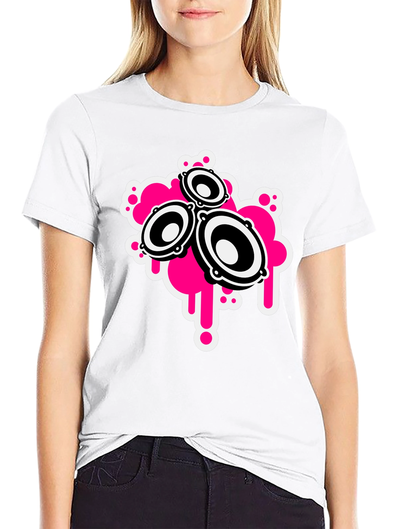 Speaker Graphic Black T-Shirt