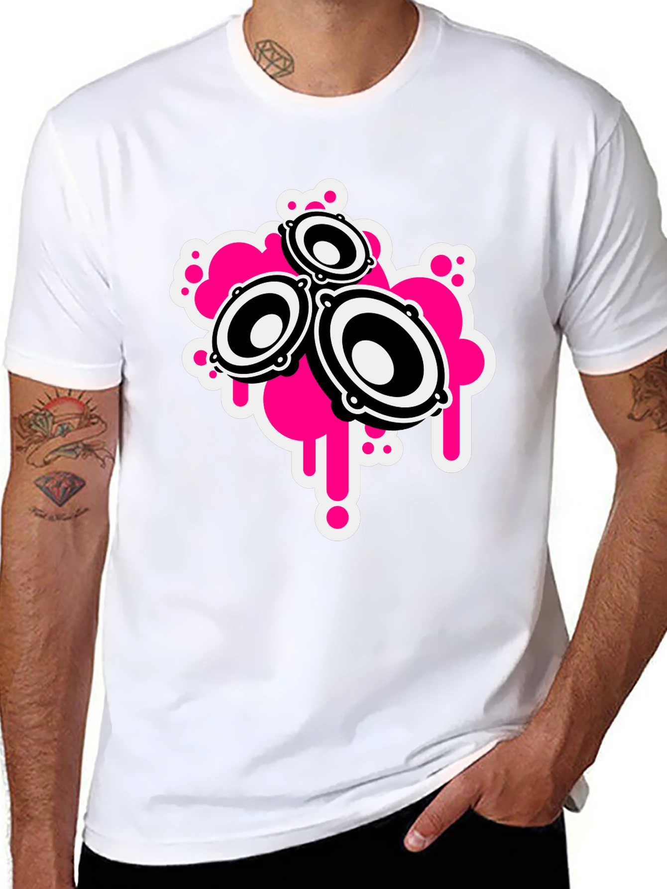 Speaker Graphic Black T-Shirt