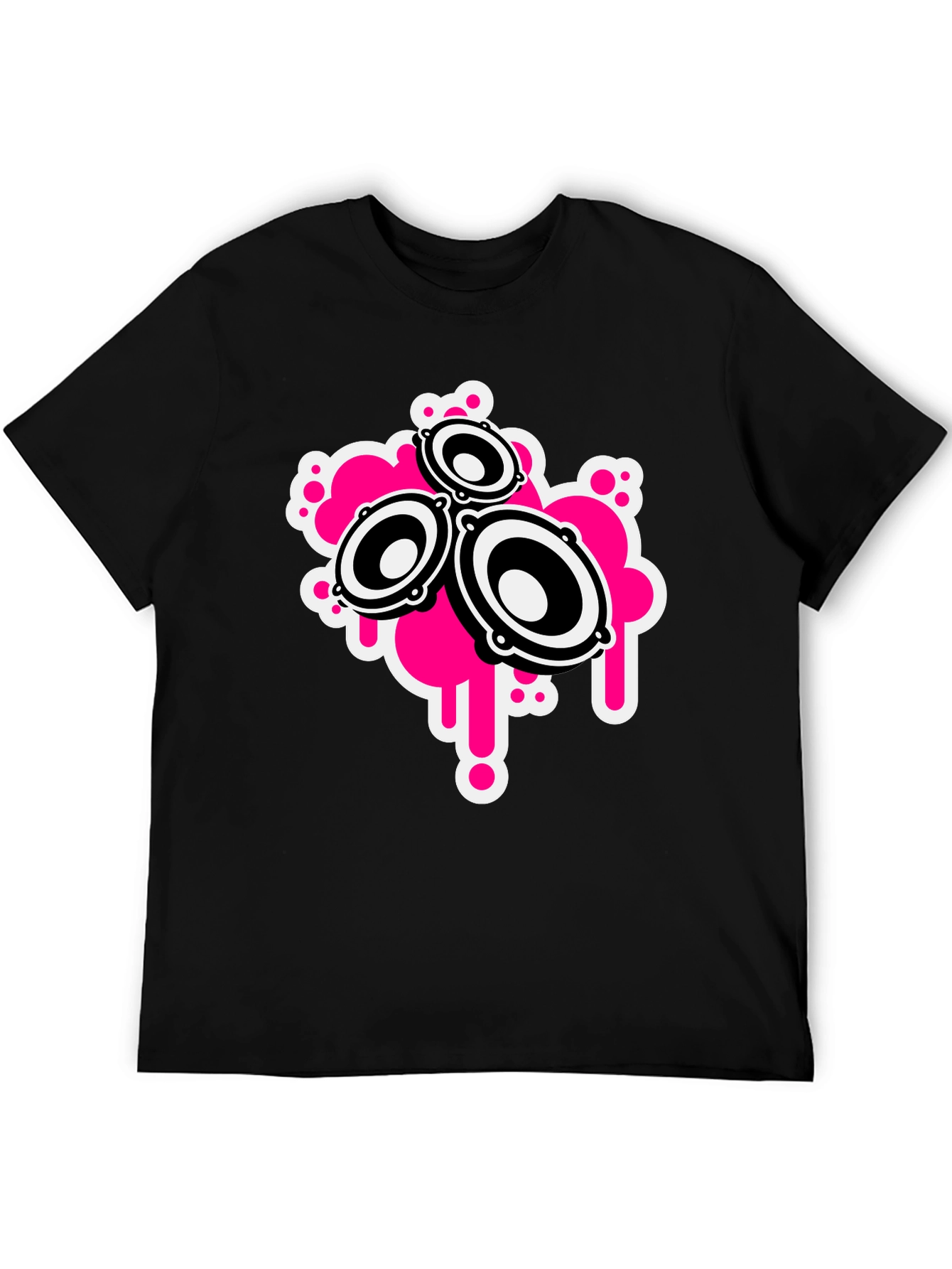 Speaker Graphic Black T-Shirt