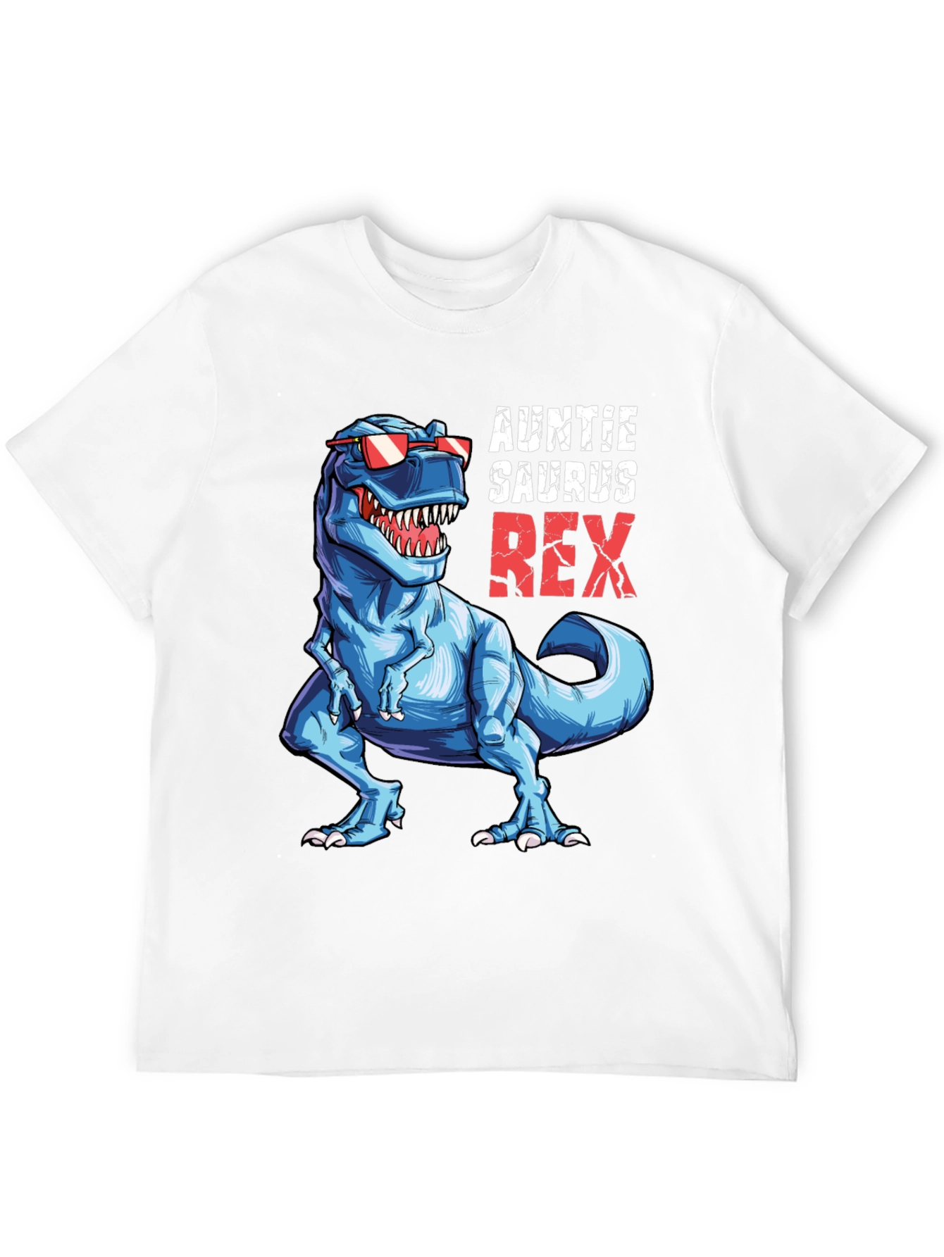 Auntie Saurus Rex T-Shirt Funny Dino Graphic Tee
