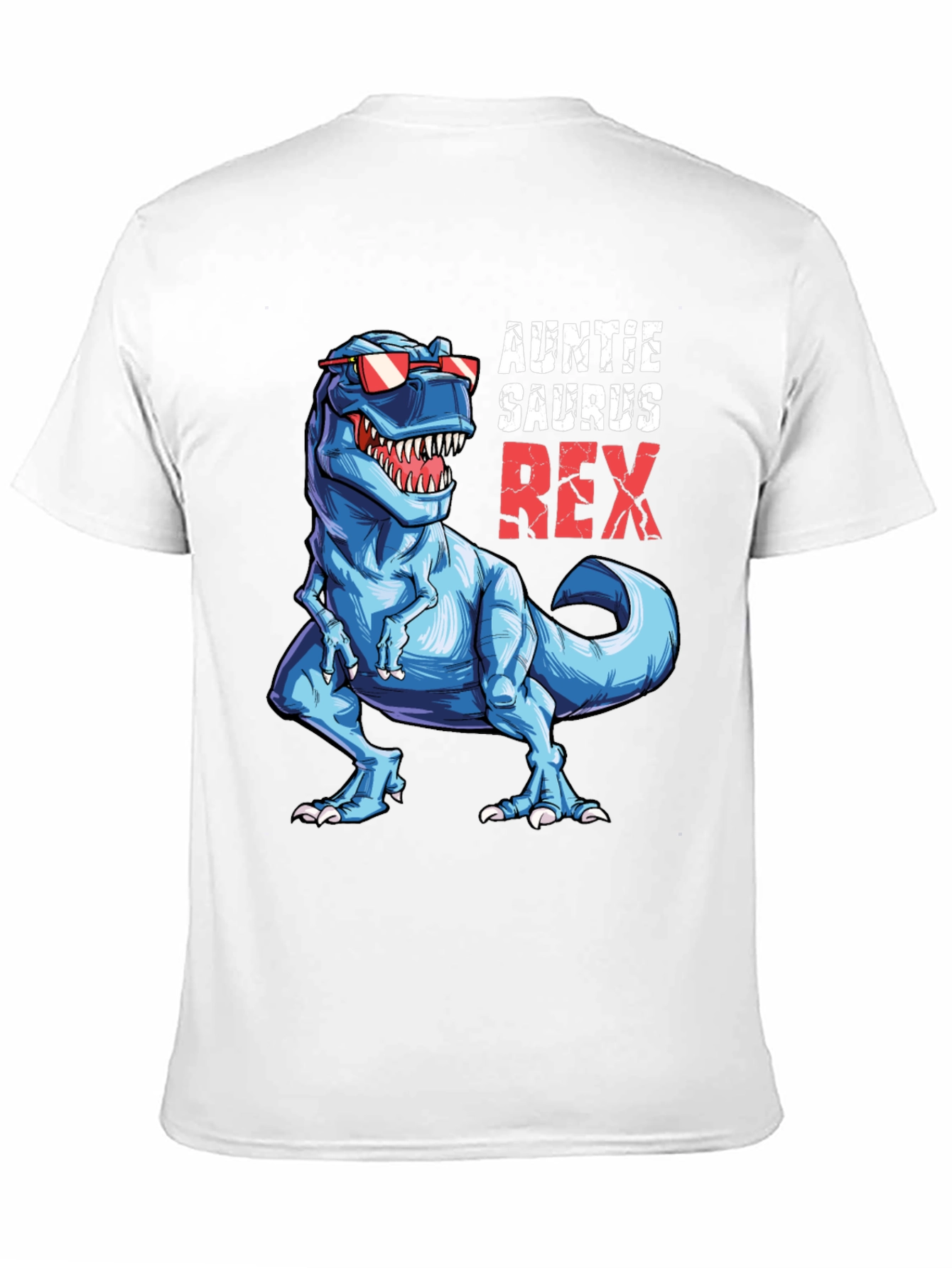 Auntie Saurus Rex T-Shirt Funny Dino Graphic Tee