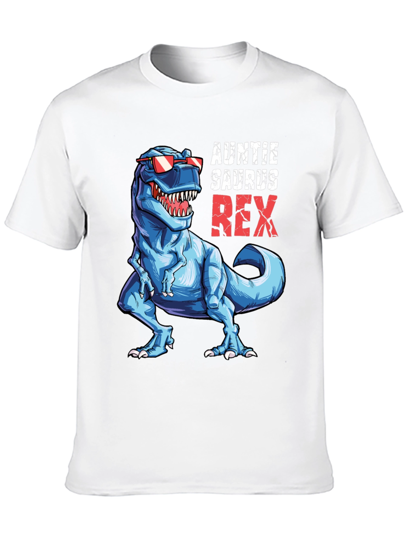Auntie Saurus Rex T-Shirt Funny Dino Graphic Tee