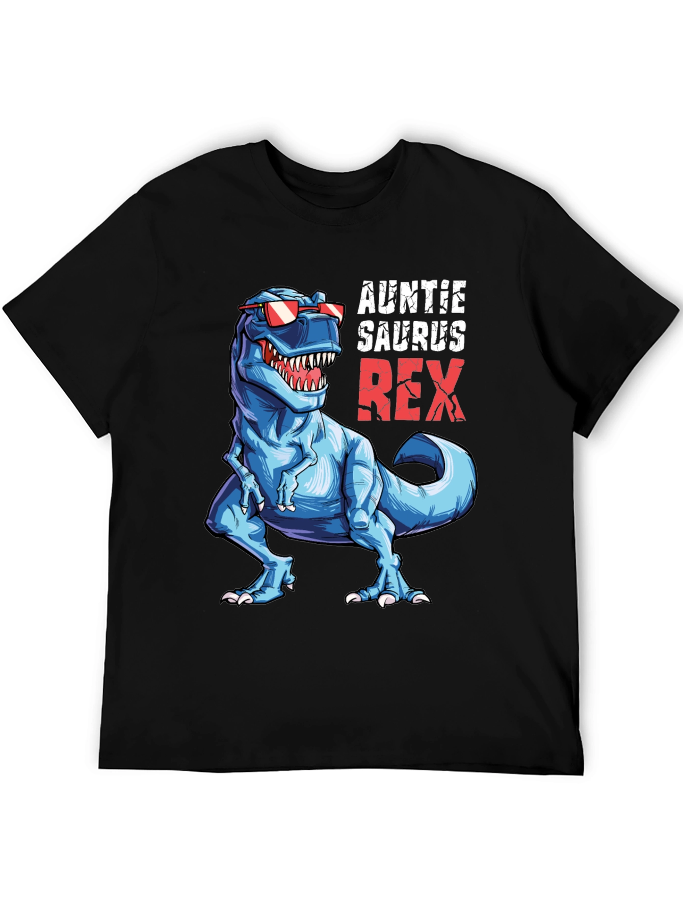 Auntie Saurus Rex T-Shirt Funny Dino Graphic Tee