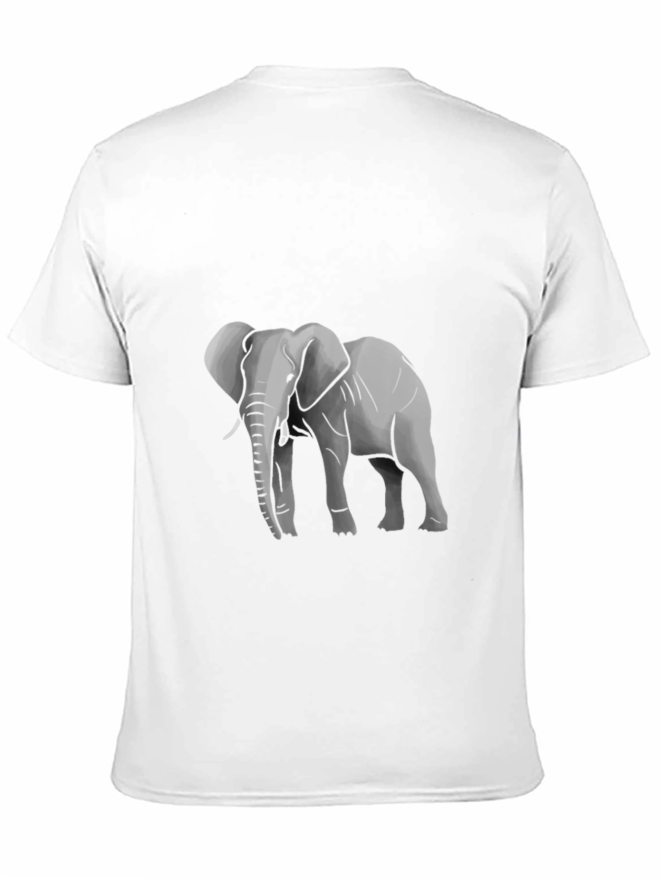 Elephant Graphic Tee - Black Cotton T-Shirt