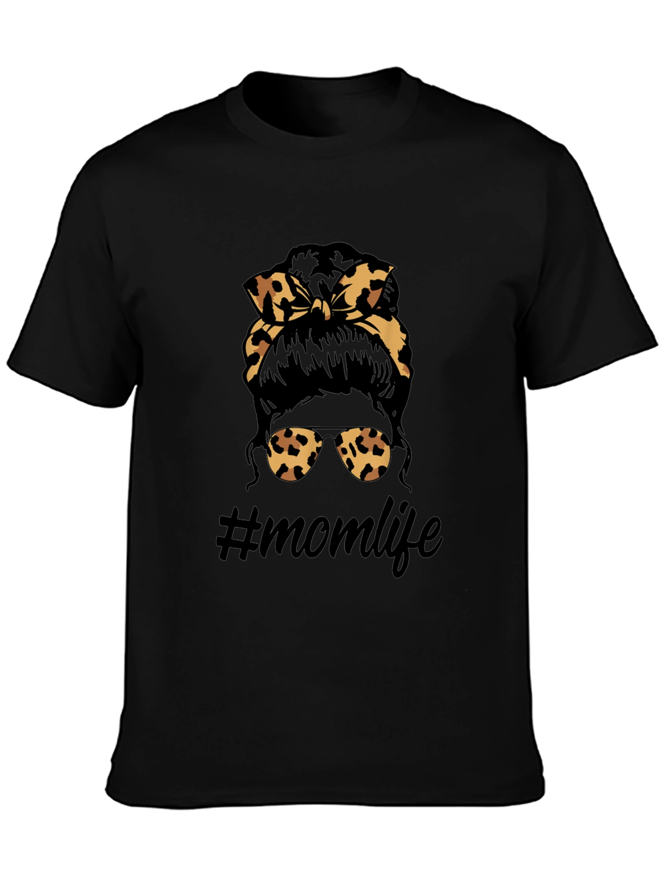 Mom Life Leopard Print T-Shirt