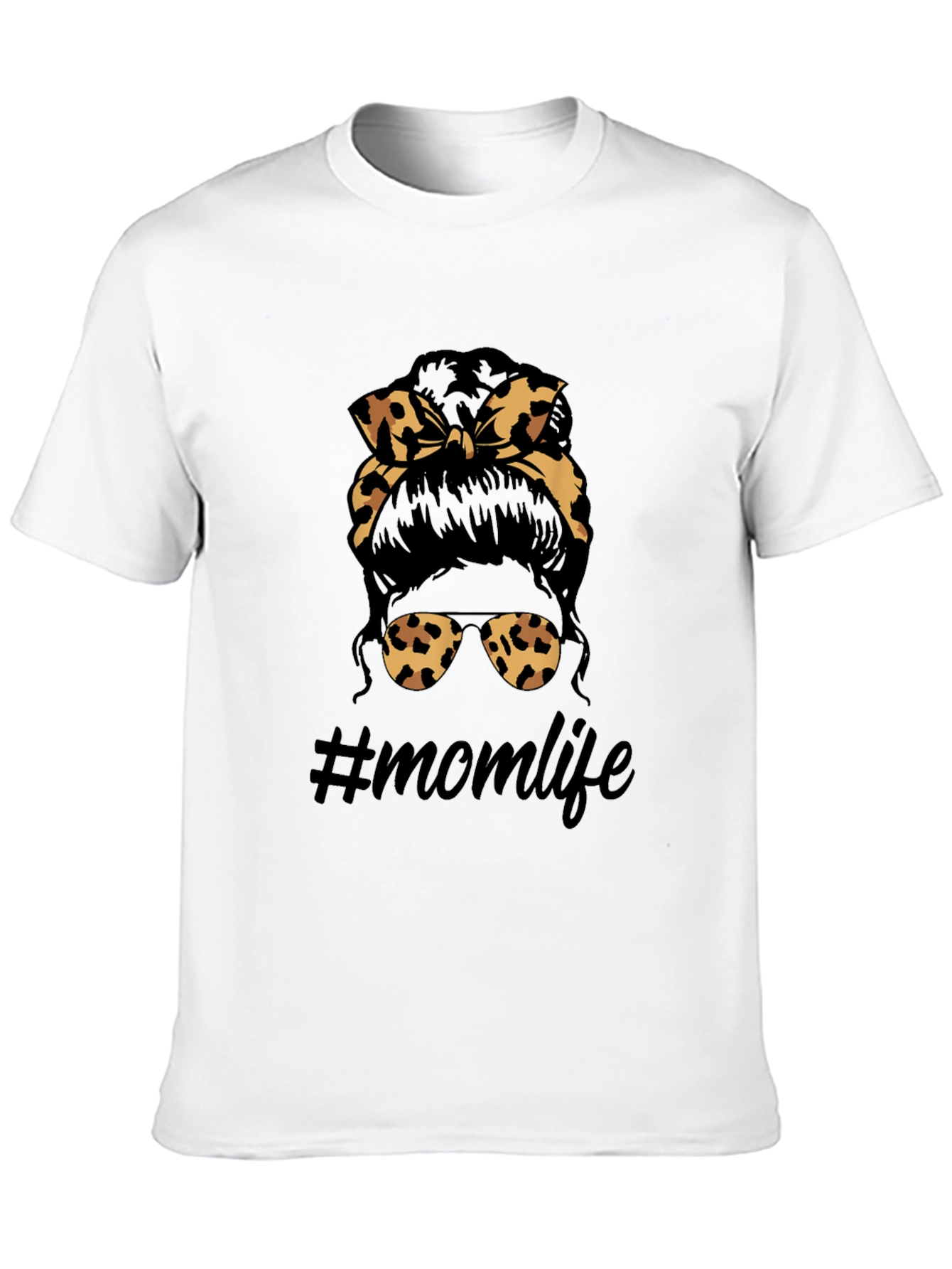 Mom Life Leopard Print T-Shirt