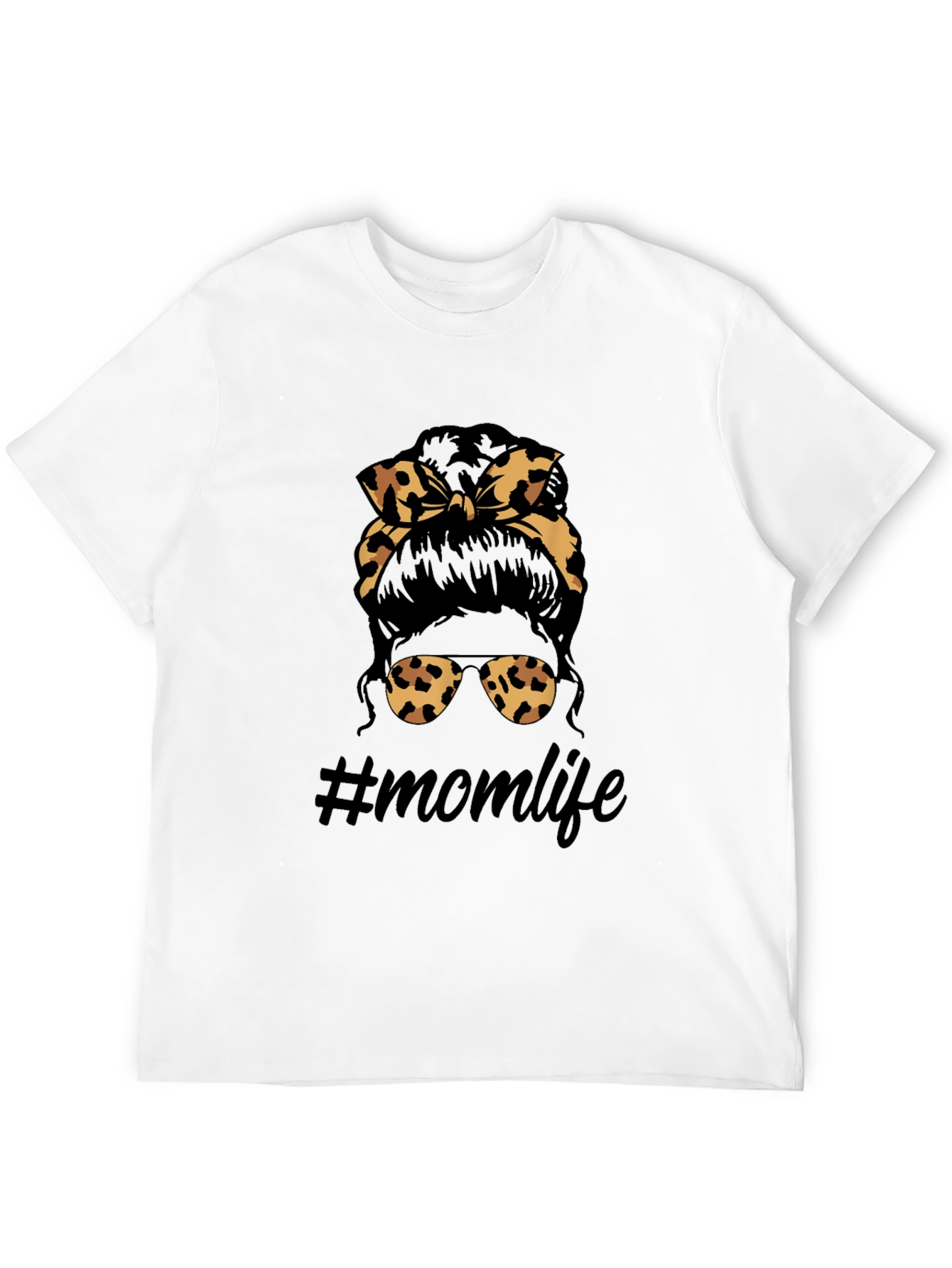 Mom Life Leopard Print T-Shirt