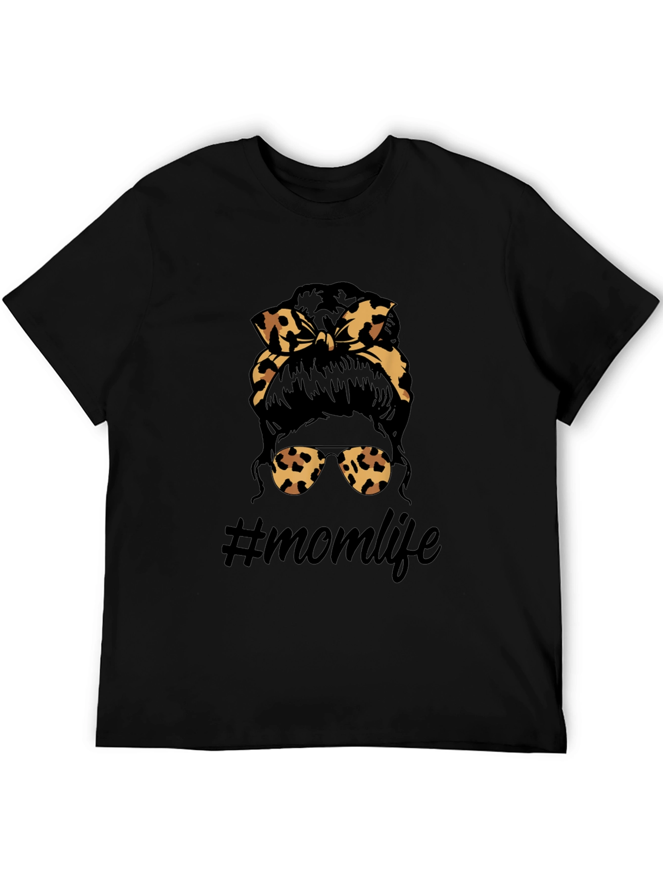 Mom Life Leopard Print T-Shirt