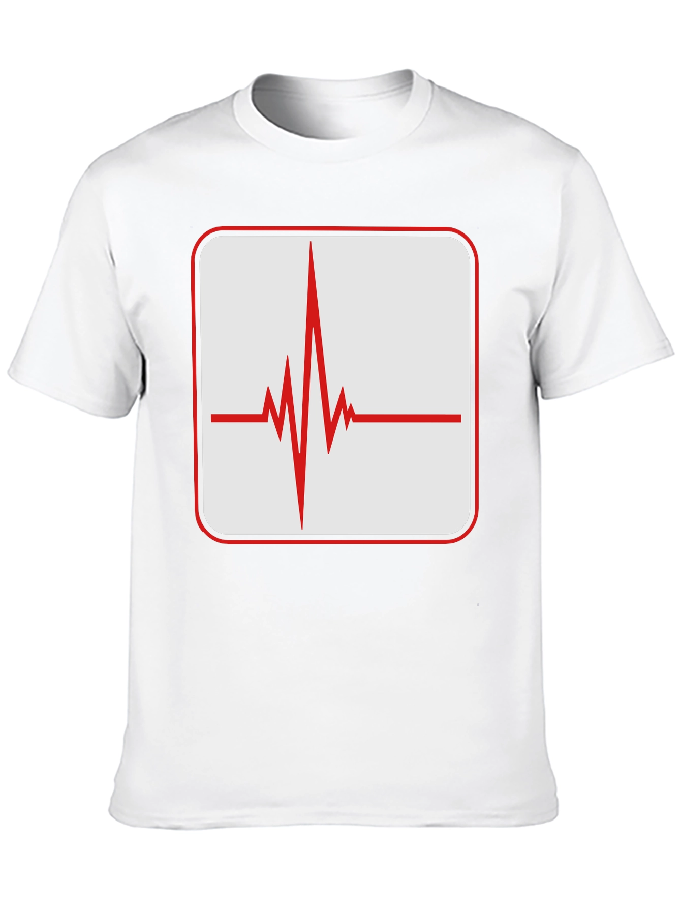 Heartbeat Graphic Tee - Stylish ECG Pulse Shirt