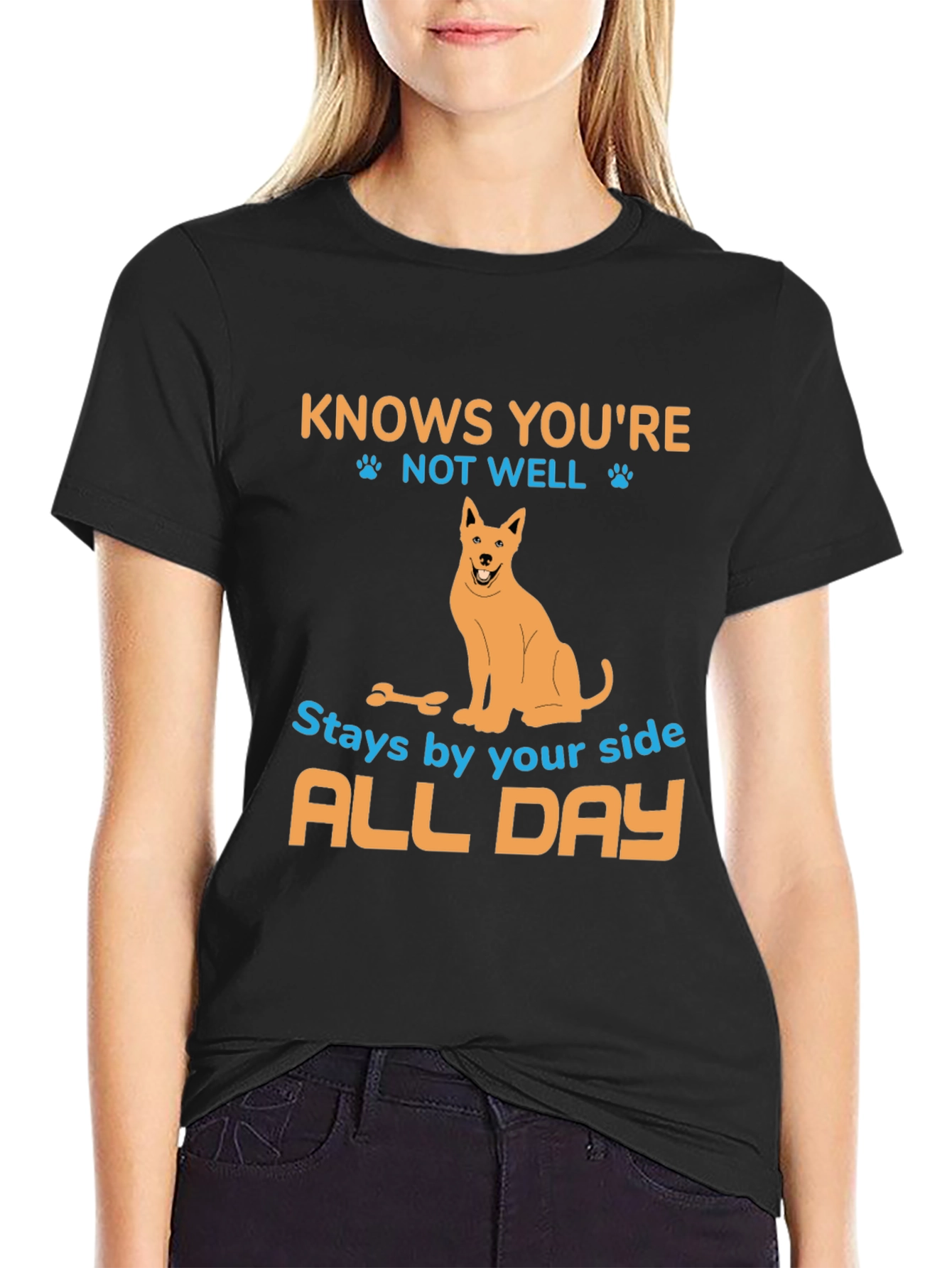 Dog Lover T-Shirt - Knows Youre Not Well