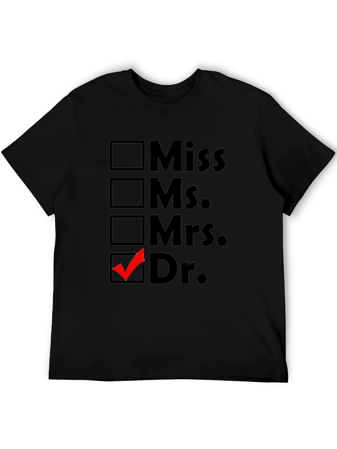 Doctor Checkbox T-Shirt - Novelty Apparel