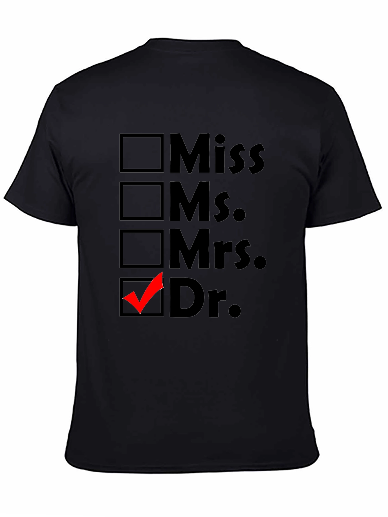 Doctor Checkbox T-Shirt - Novelty Apparel