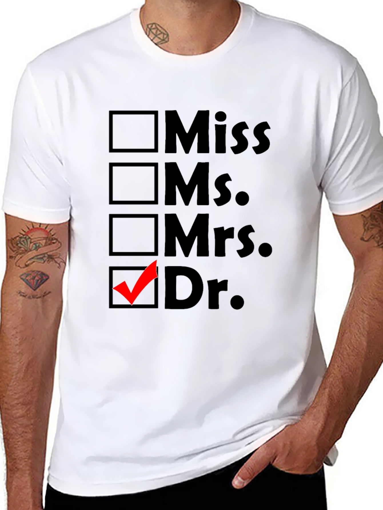 Doctor Checkbox T-Shirt - Novelty Apparel