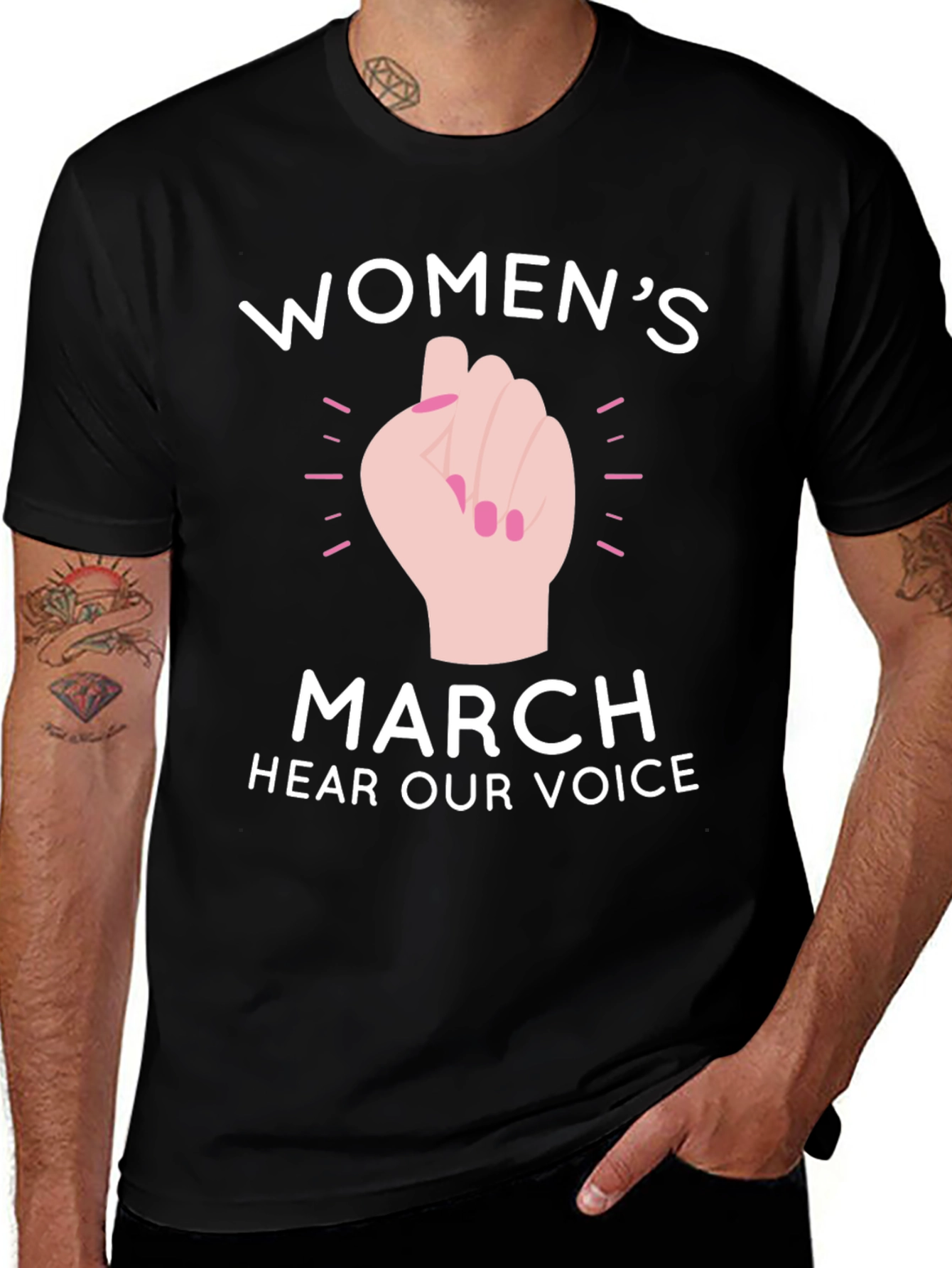 Womens March T-Shirt - Hear Our Voice