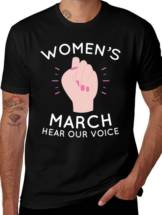 Womens March T-Shirt - Hear Our Voice