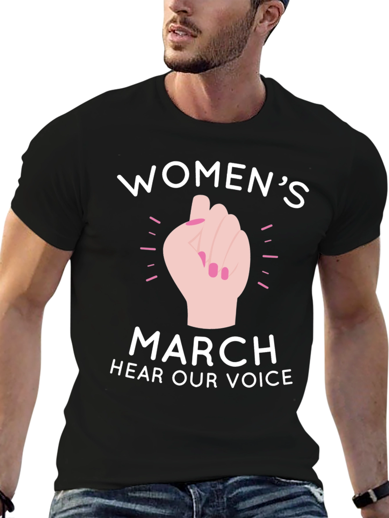 Womens March T-Shirt - Hear Our Voice