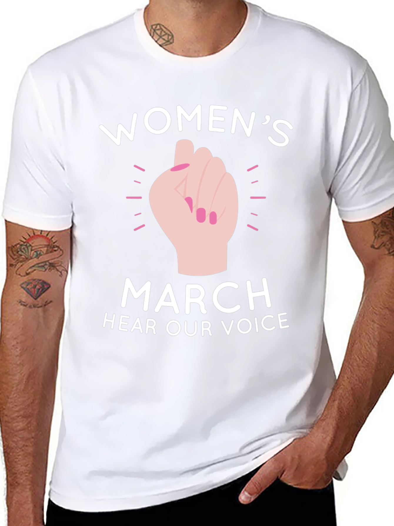 Womens March T-Shirt - Hear Our Voice