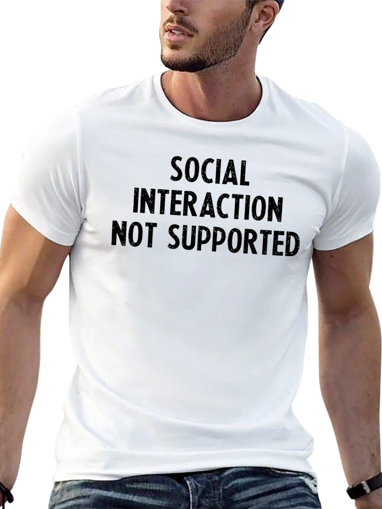 Social Interaction Not Supported T-Shirt