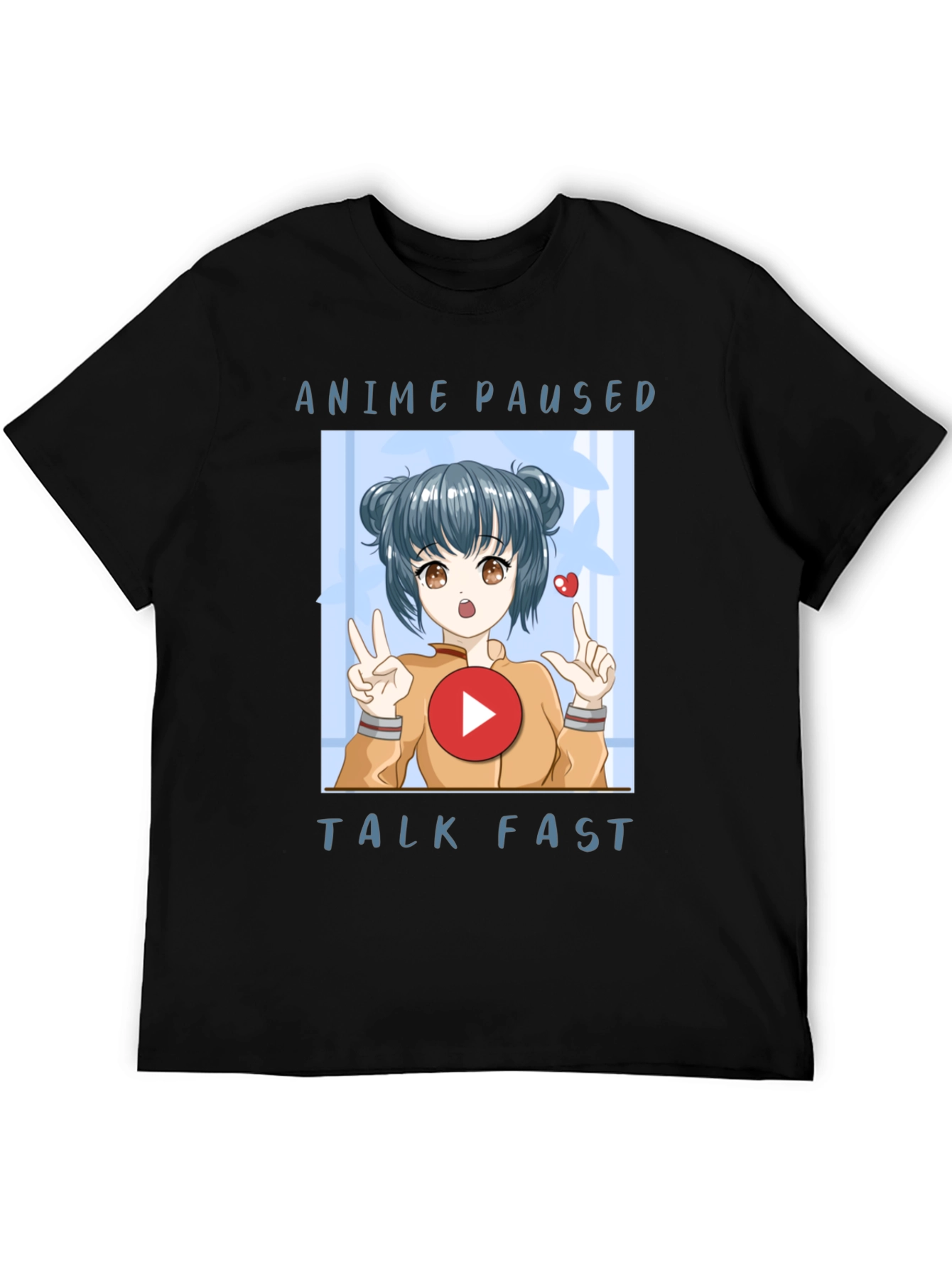 Anime Paused Talk Fast Graphic Tee