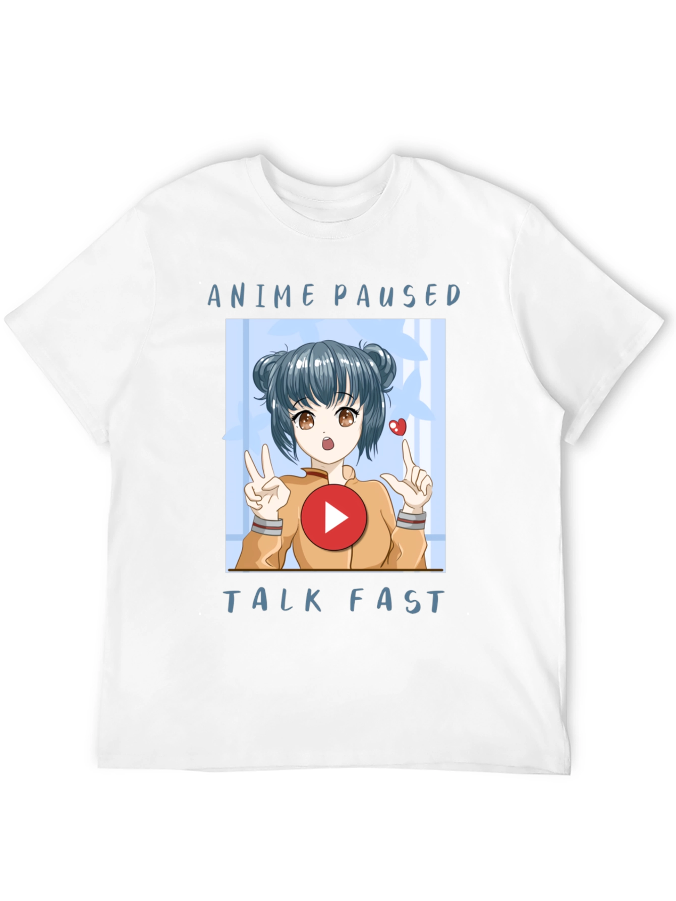 Anime Paused Talk Fast Graphic Tee