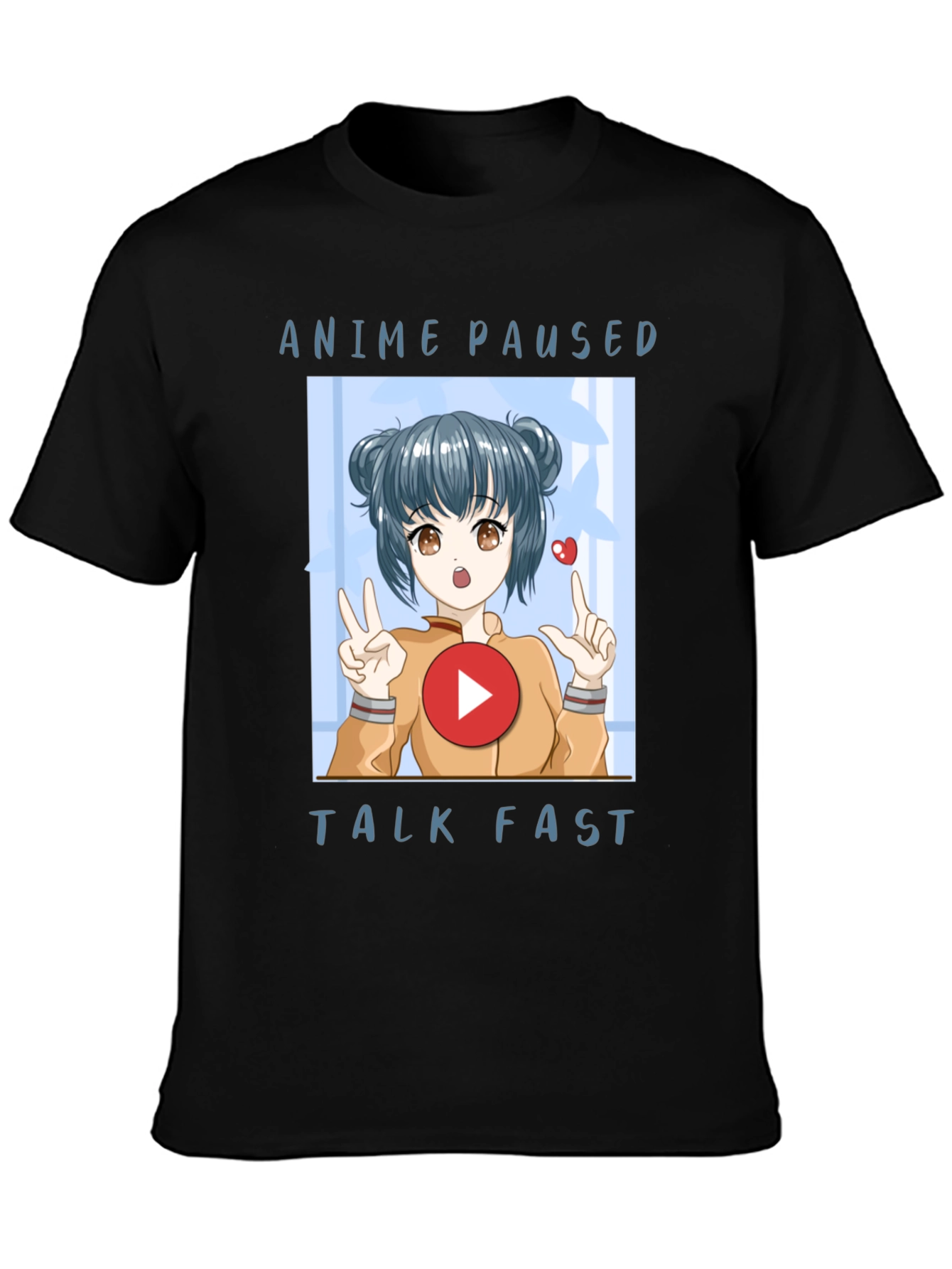 Anime Paused Talk Fast Graphic Tee