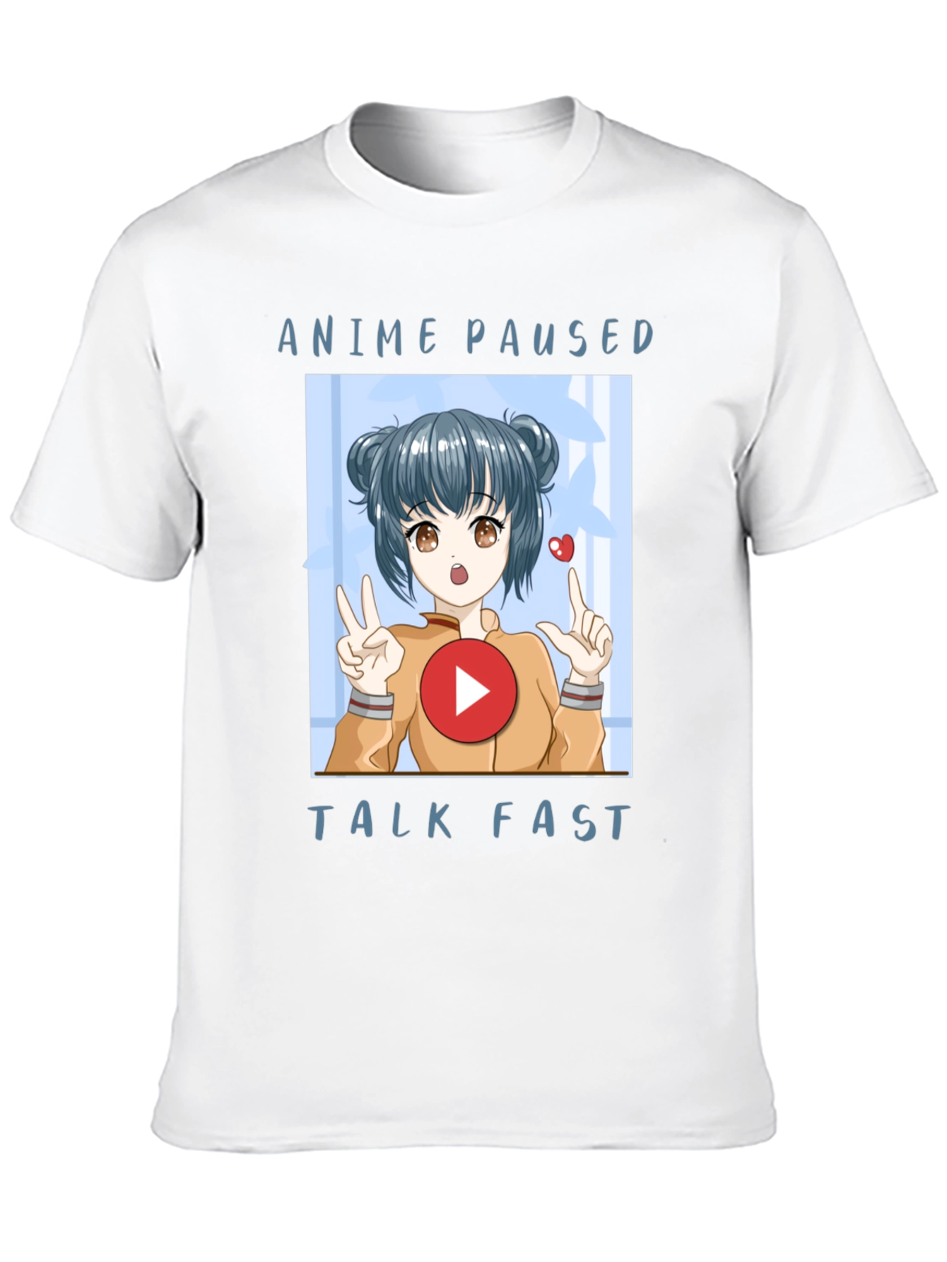 Anime Paused Talk Fast Graphic Tee