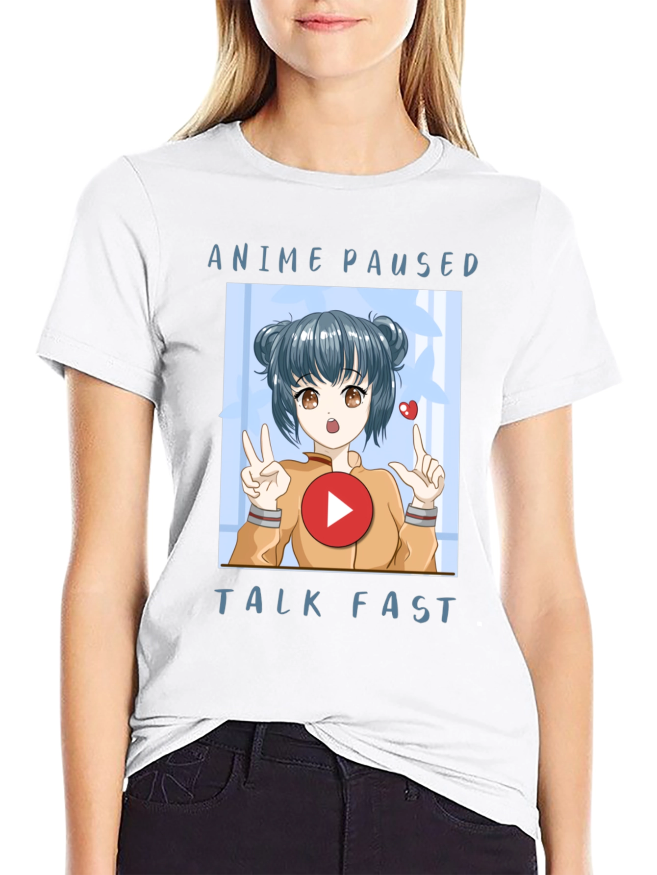 Anime Paused Talk Fast Graphic Tee