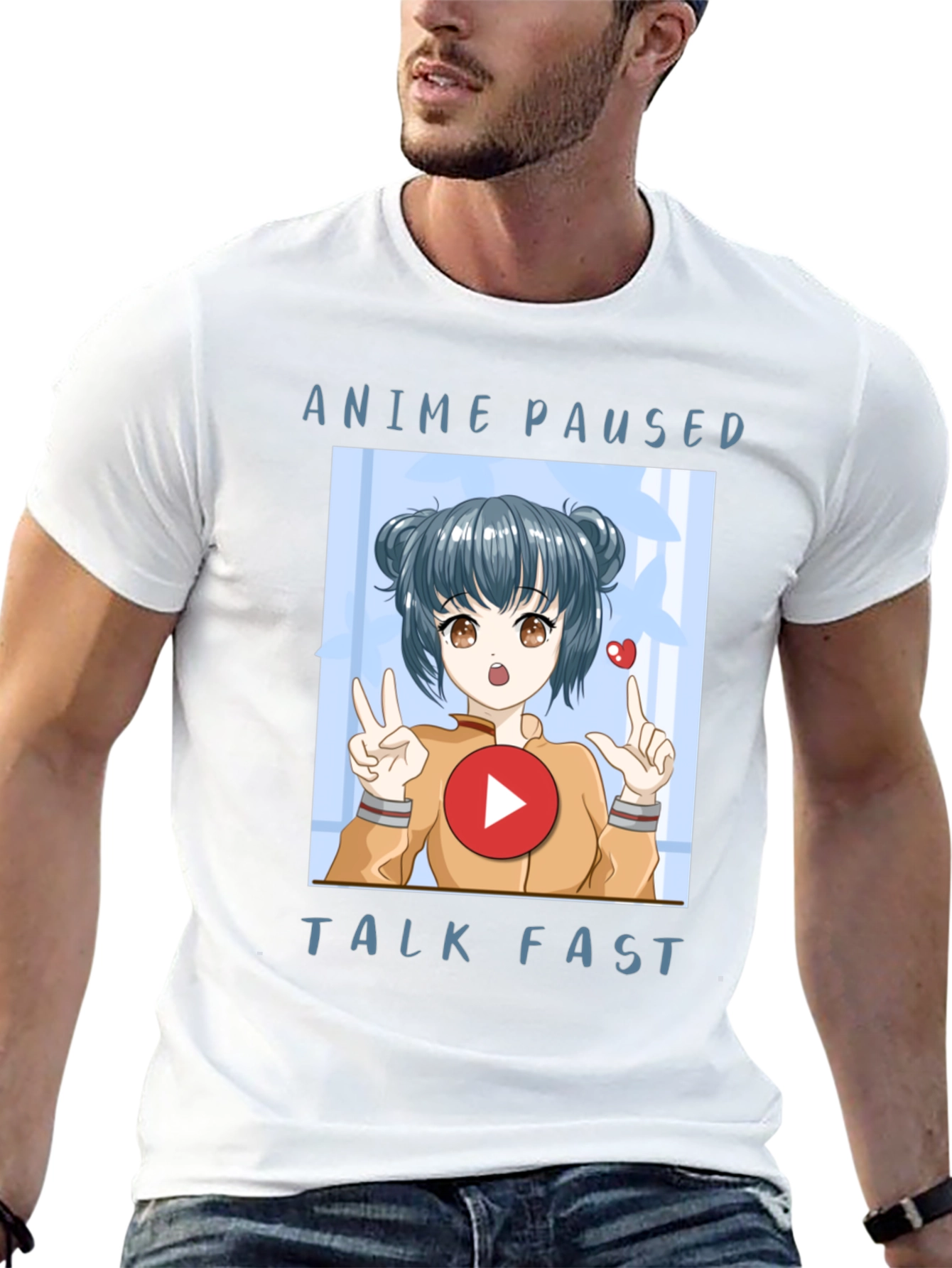 Anime Paused Talk Fast Graphic Tee