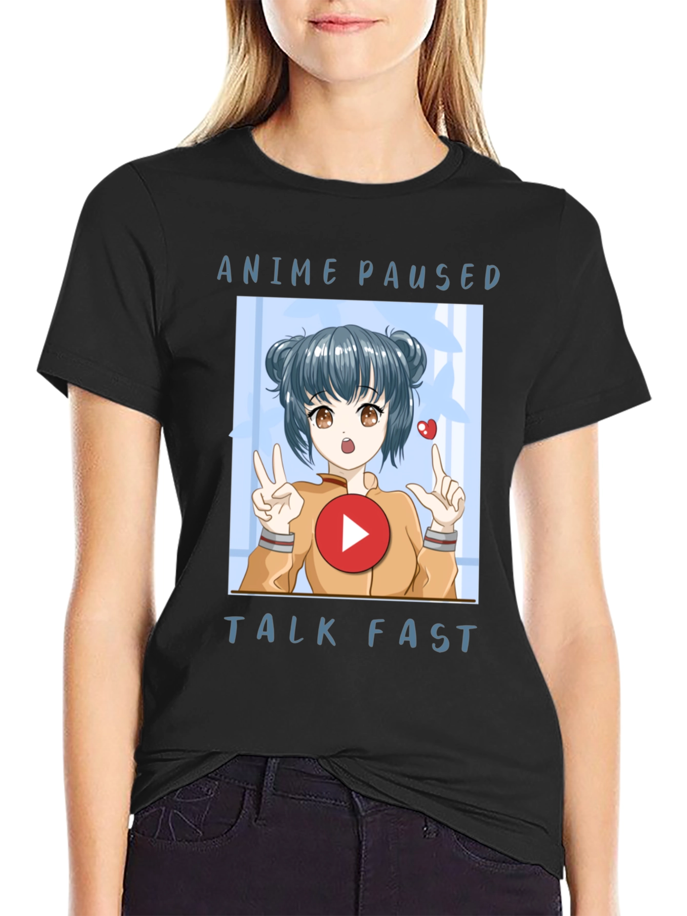 Anime Paused Talk Fast Graphic Tee