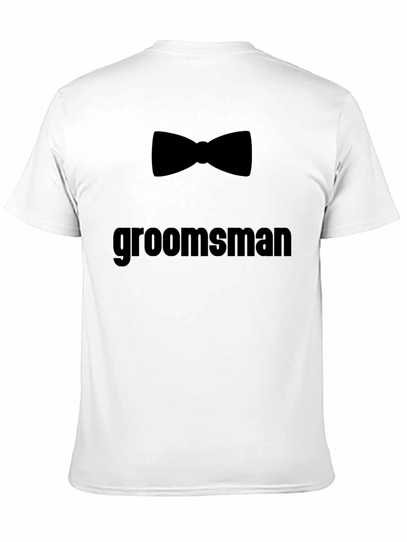 Groomsman Bowtie Black T-Shirt