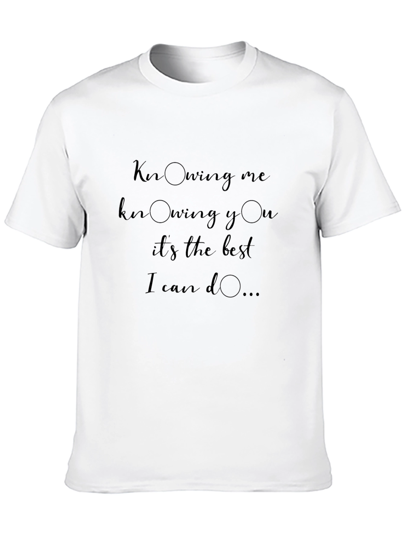 Knowing Me Knowing You Graphic T-Shirt - Black