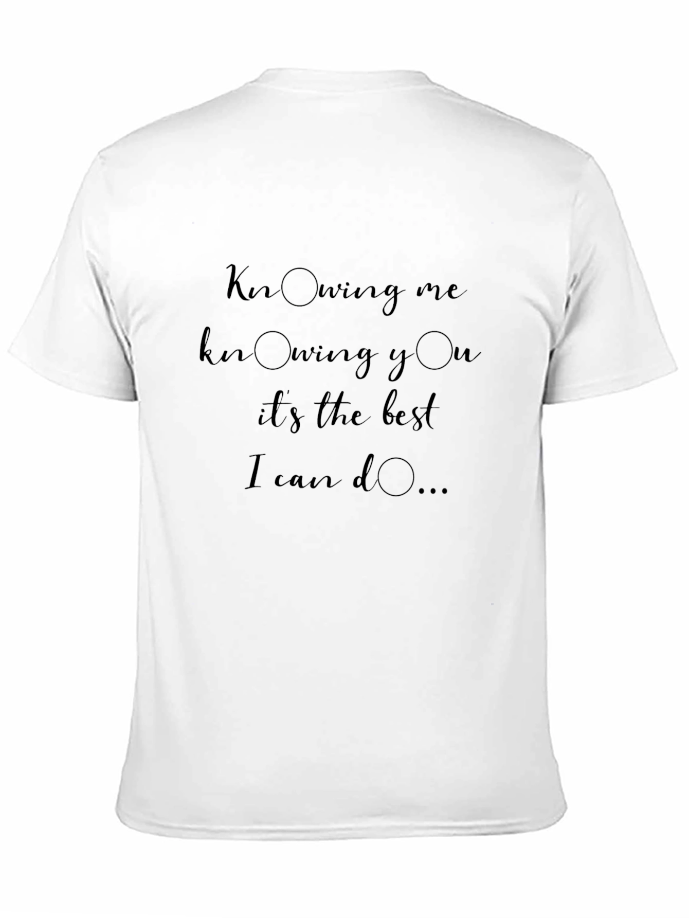 Knowing Me Knowing You Graphic T-Shirt - Black